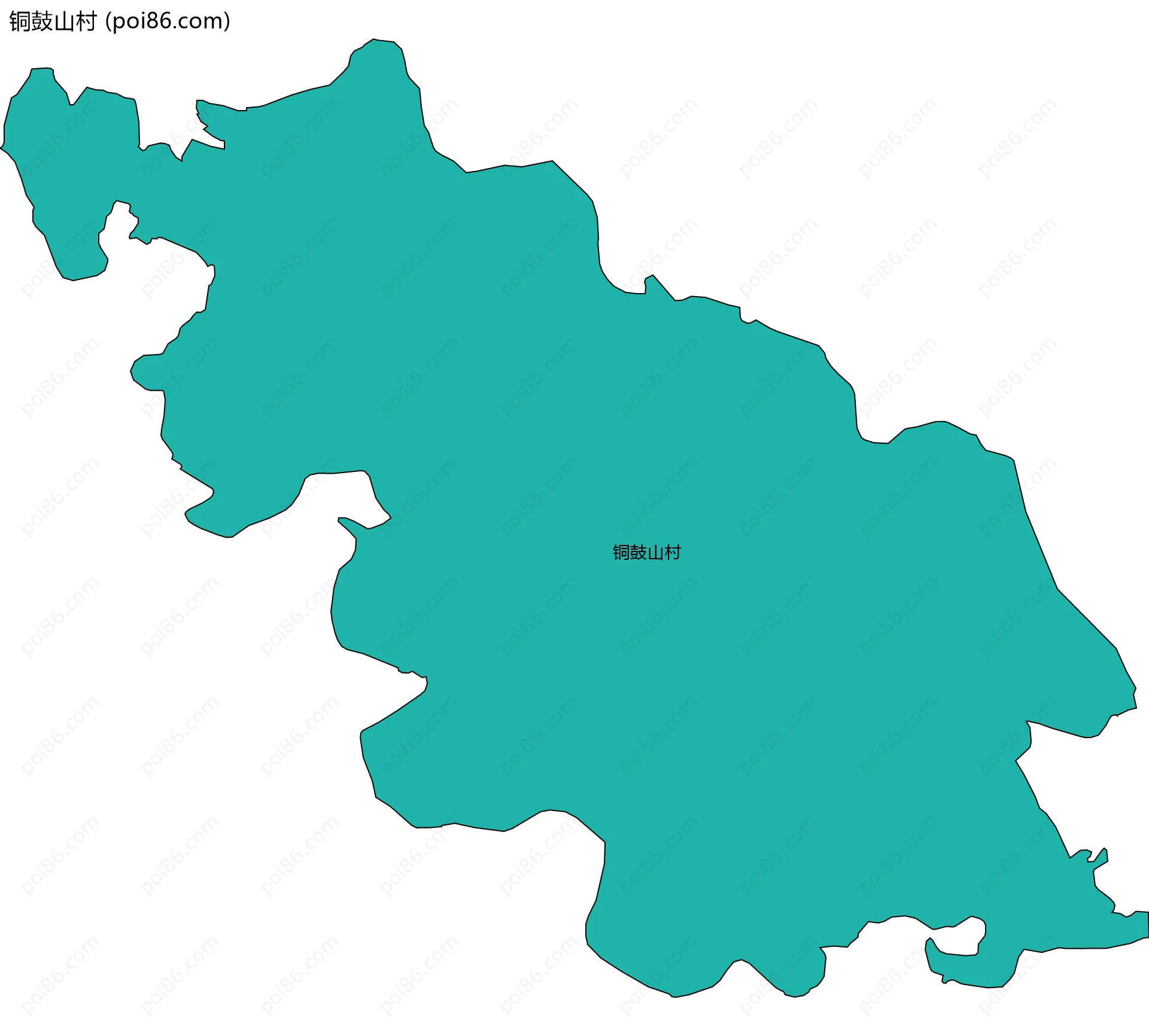 铜鼓山村边界地图