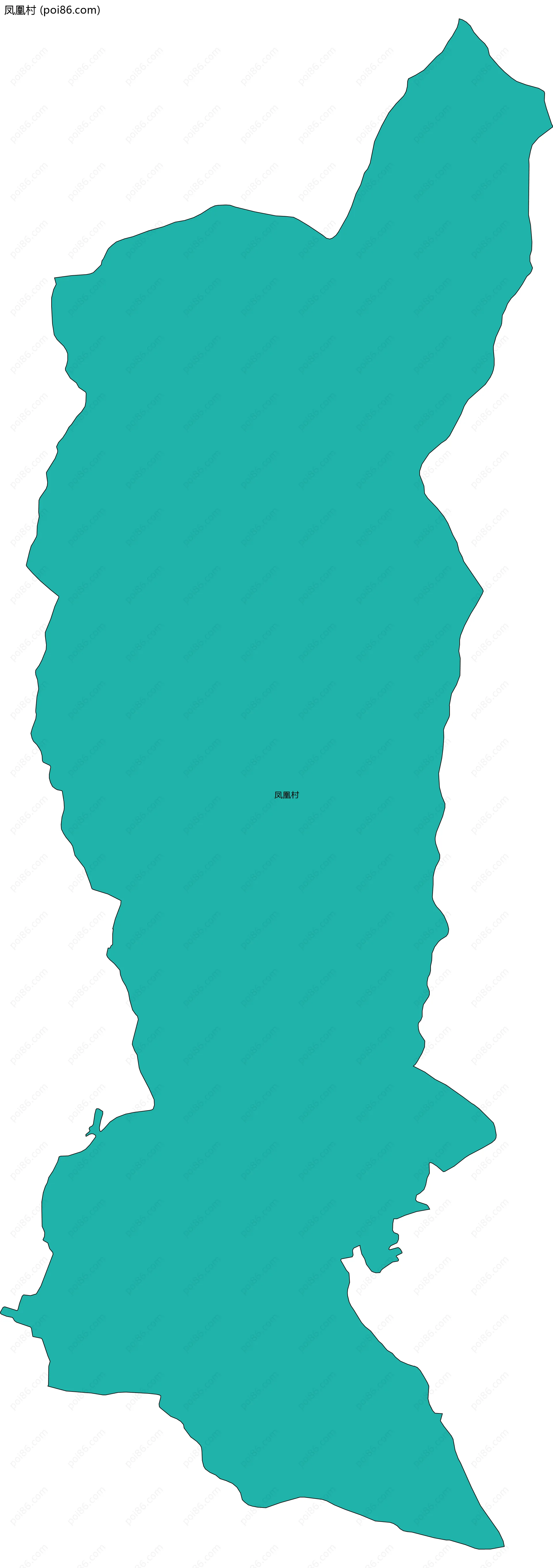 凤凰村边界地图