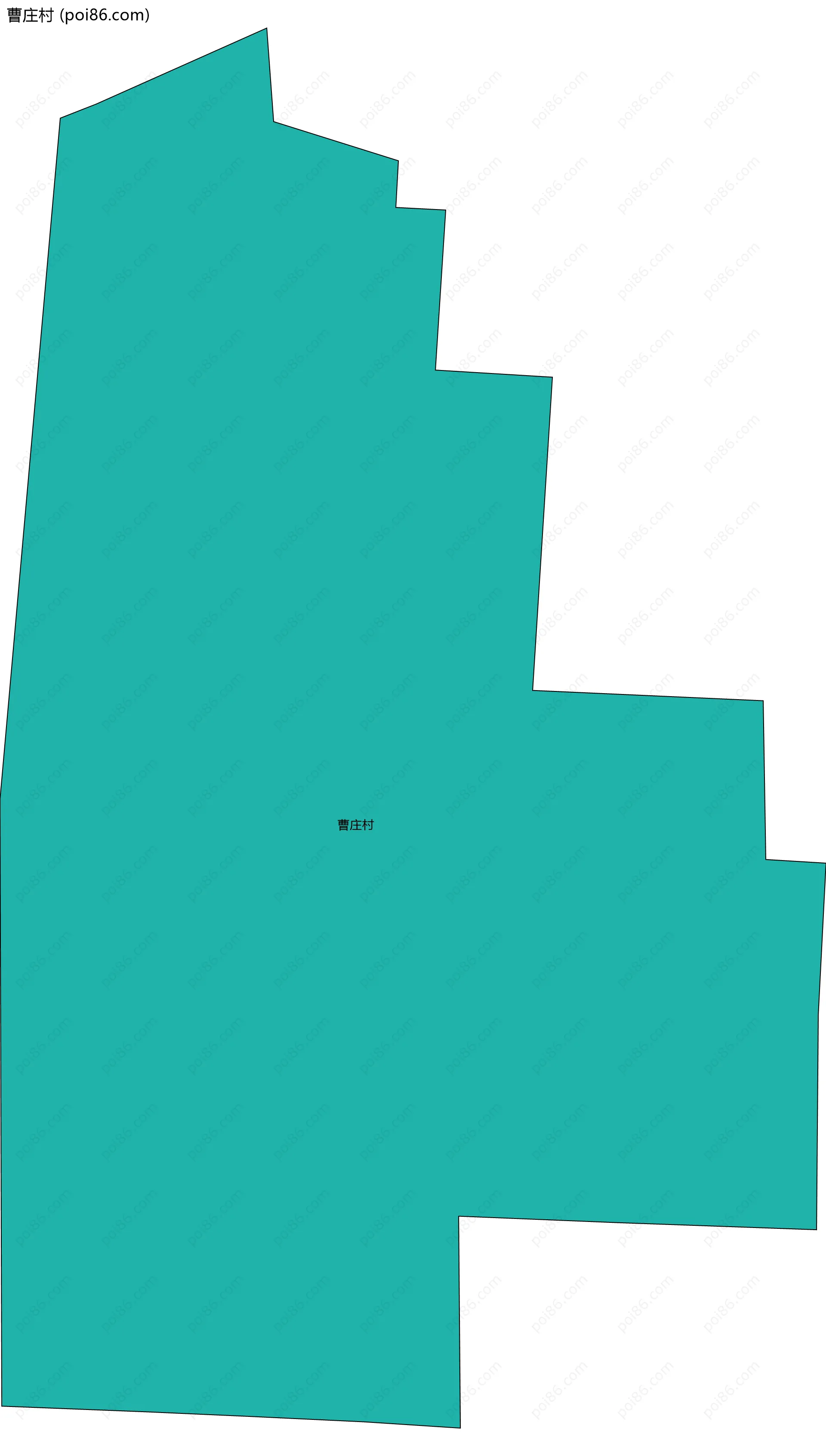 曹庄村边界地图