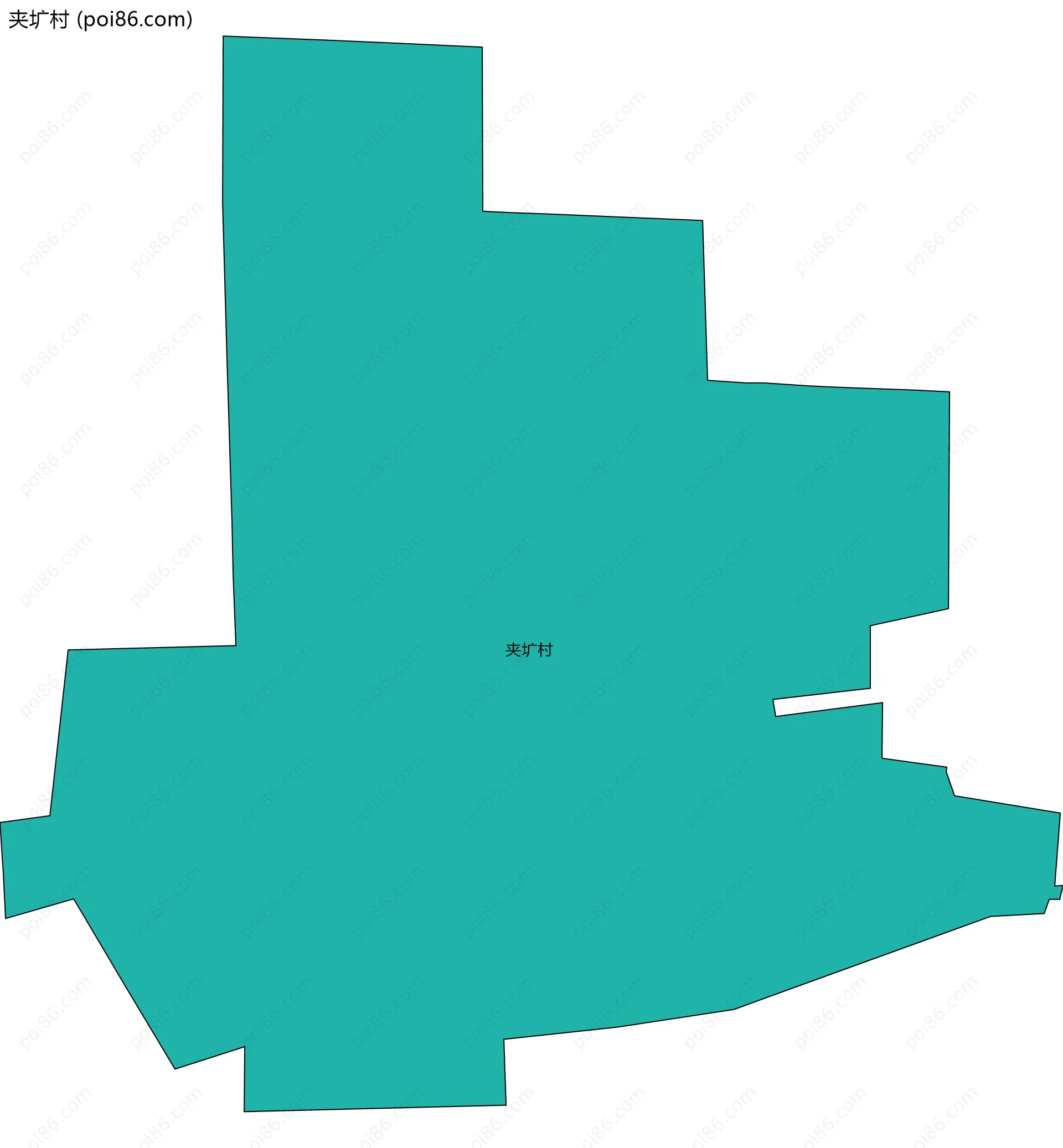 夹圹村边界地图