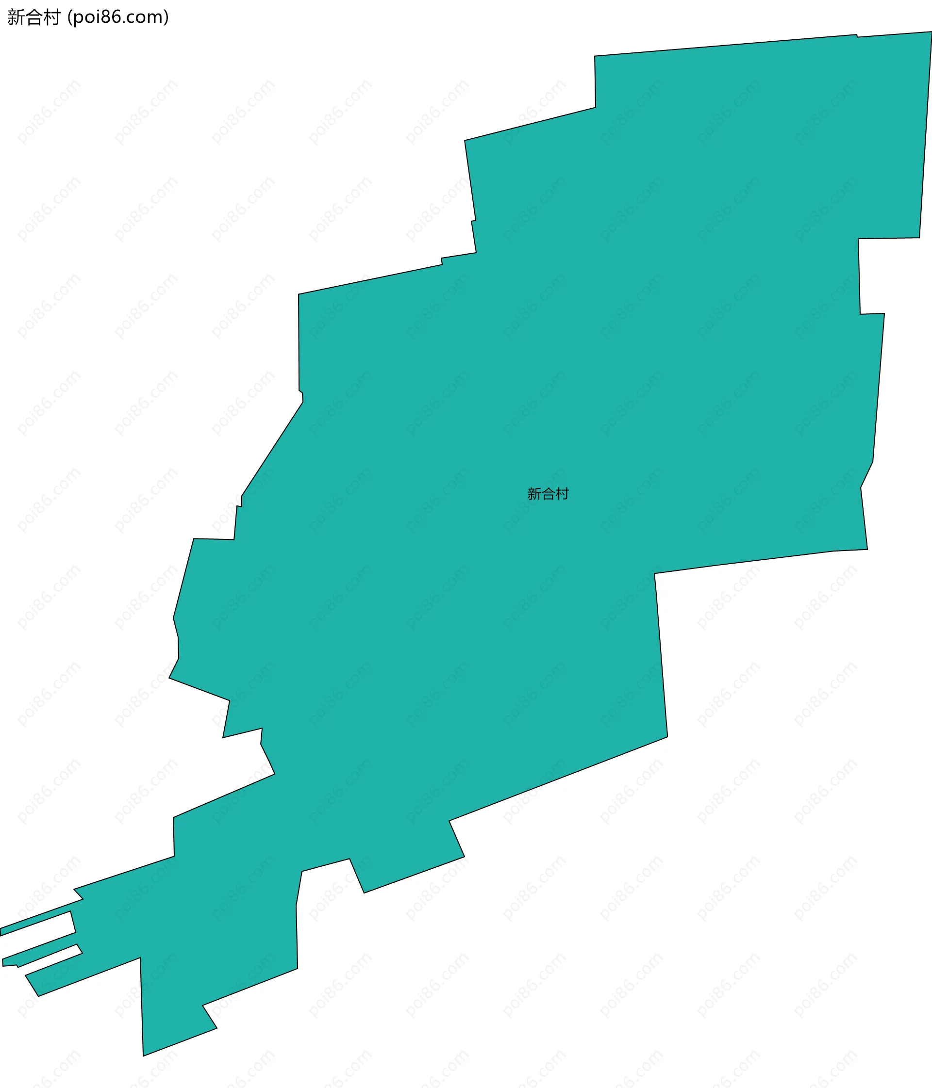 新合村边界地图