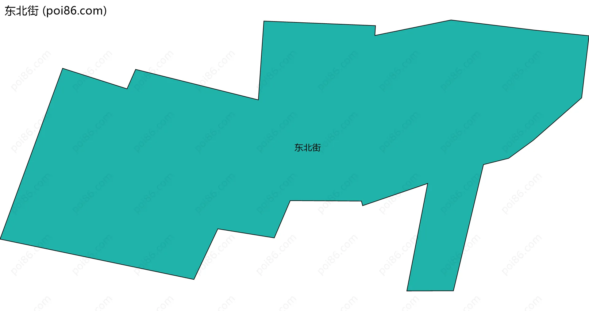 东北街边界地图