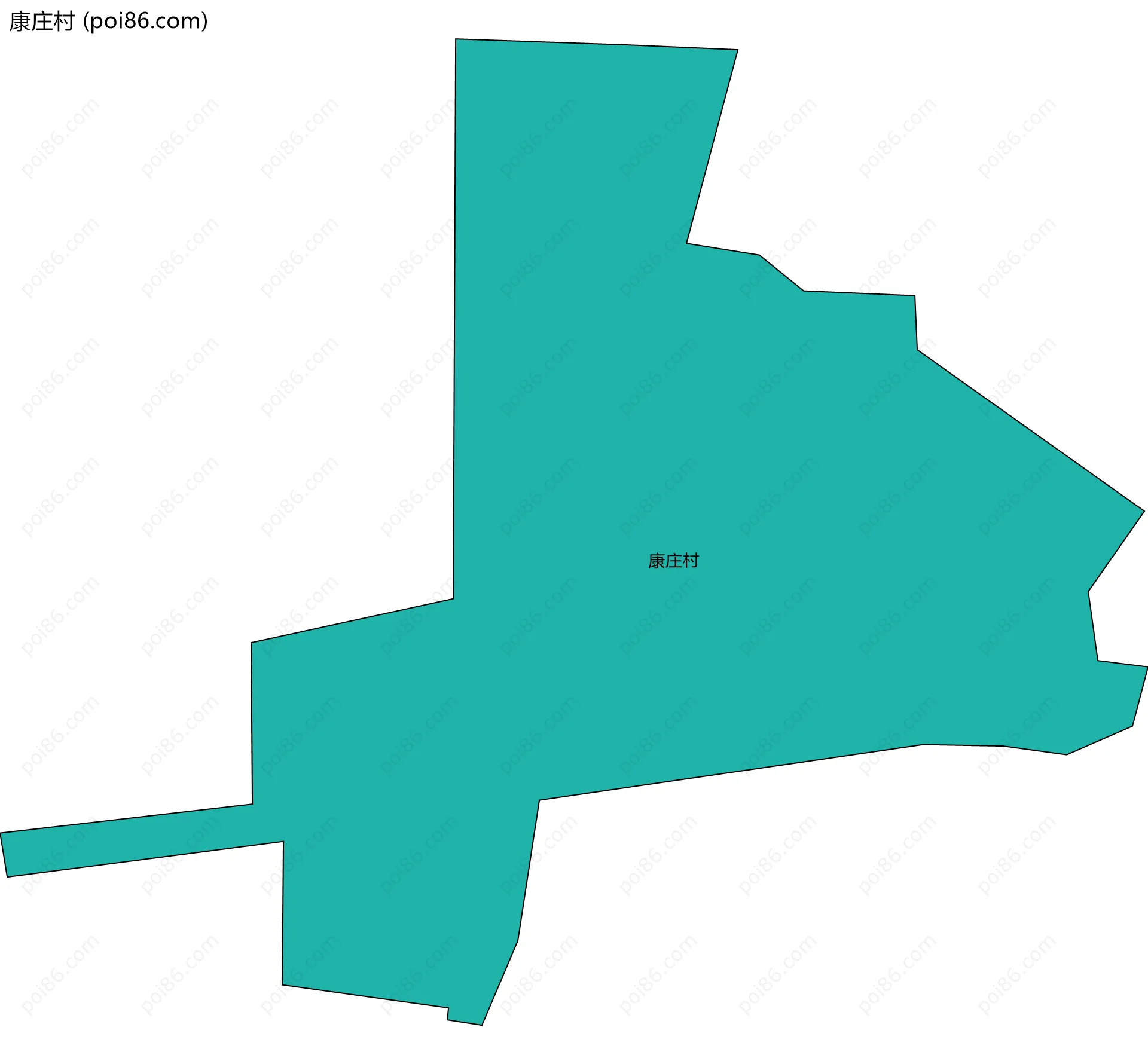康庄村边界地图