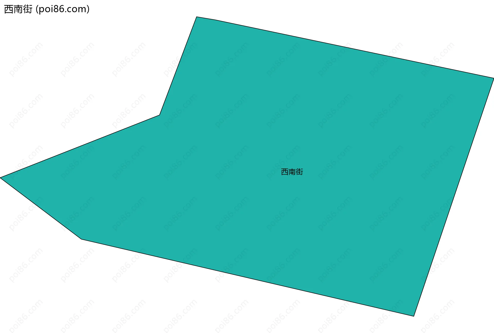 西南街边界地图