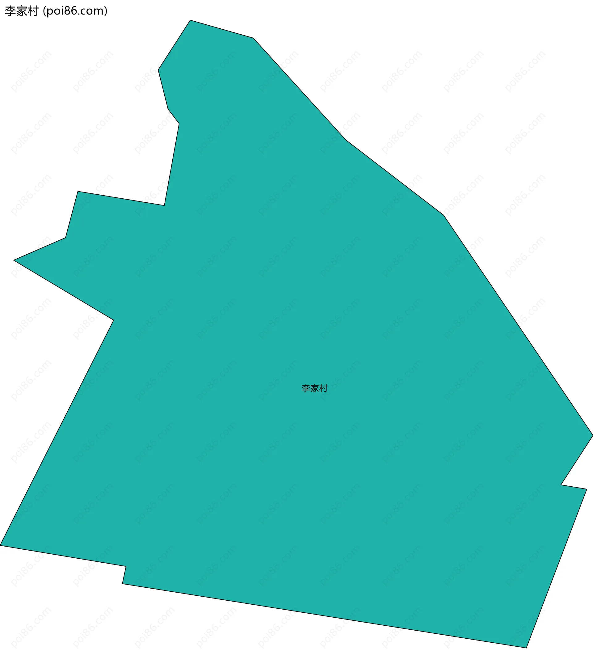 李家村边界地图