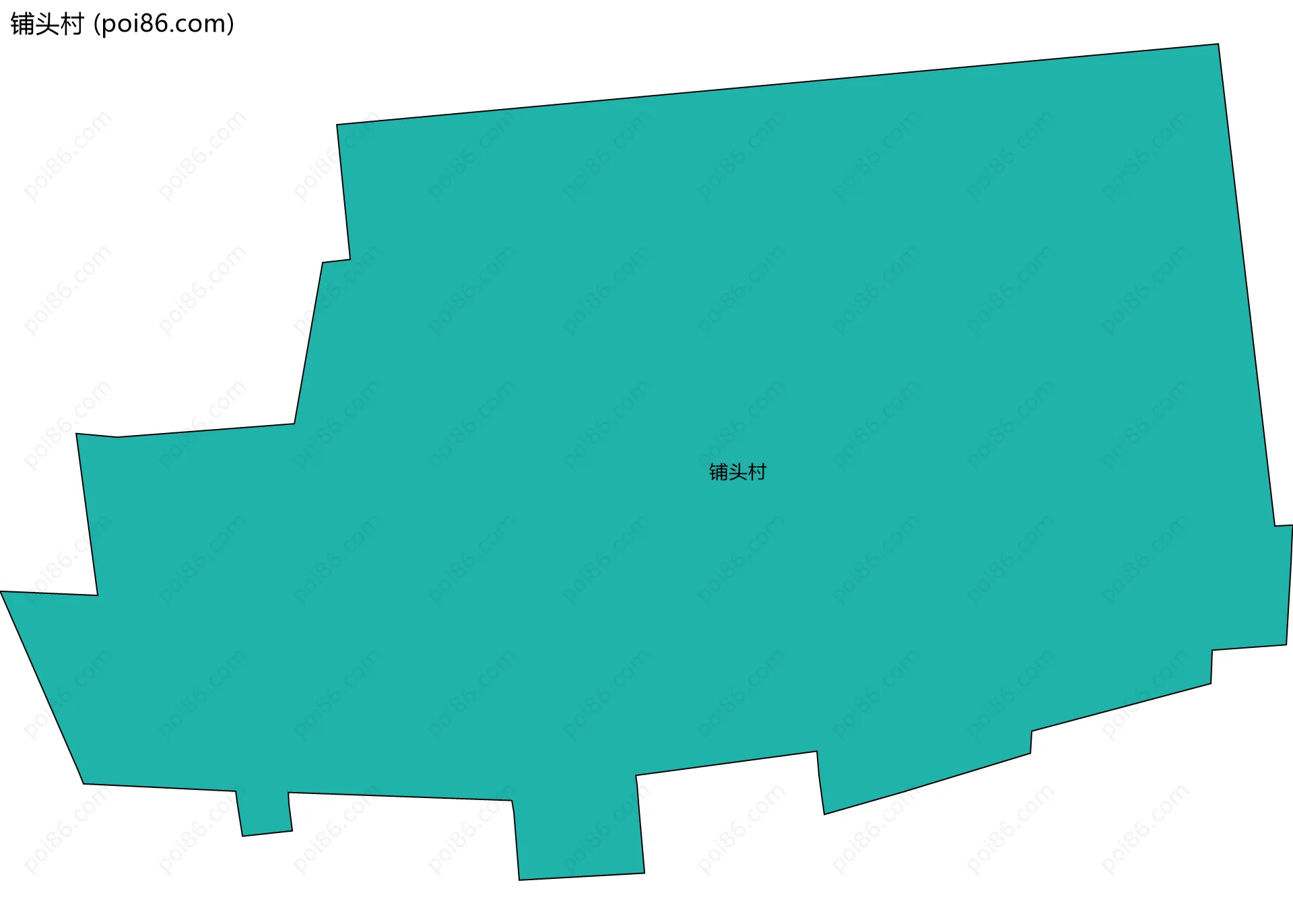 铺头村边界地图