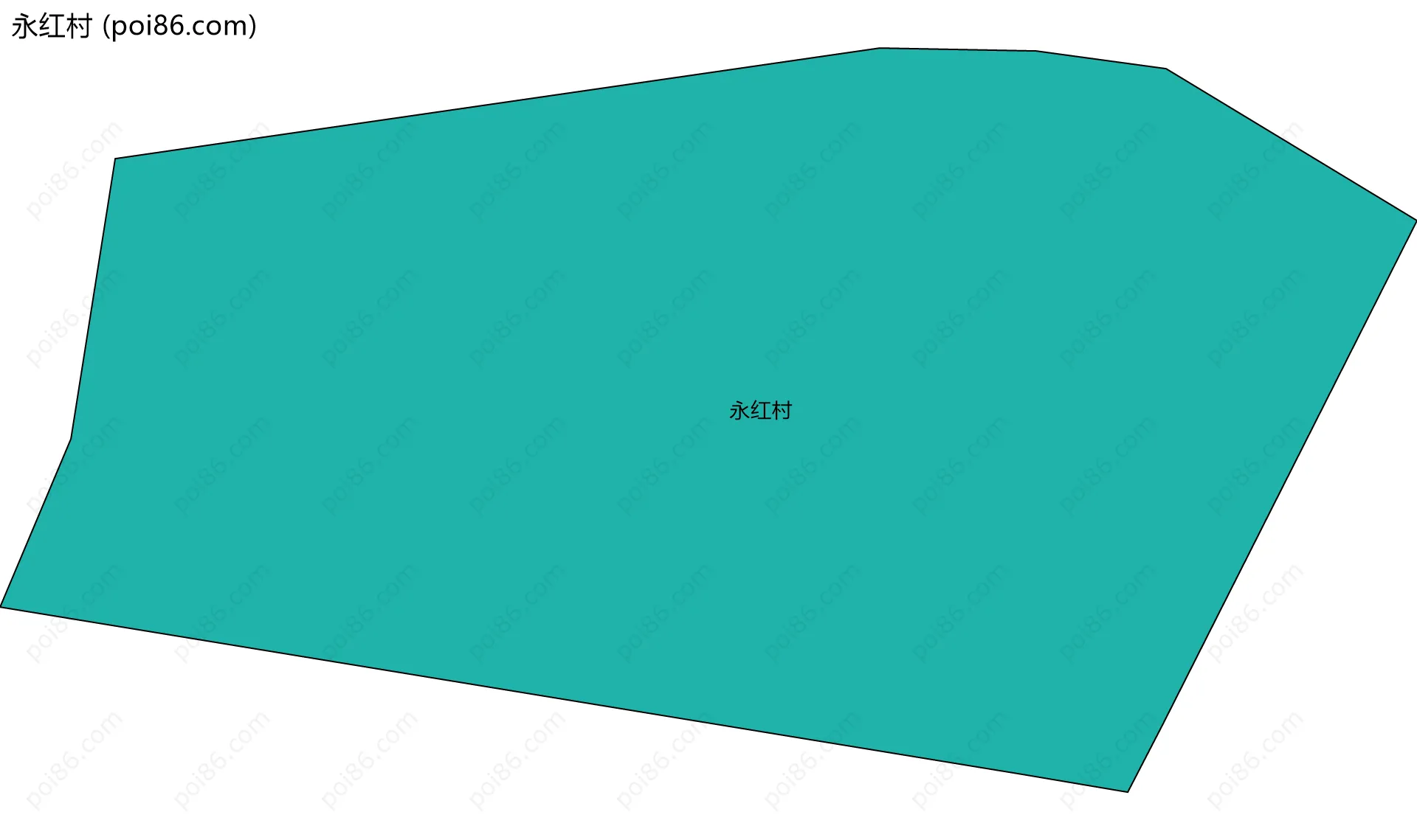 永红村边界地图