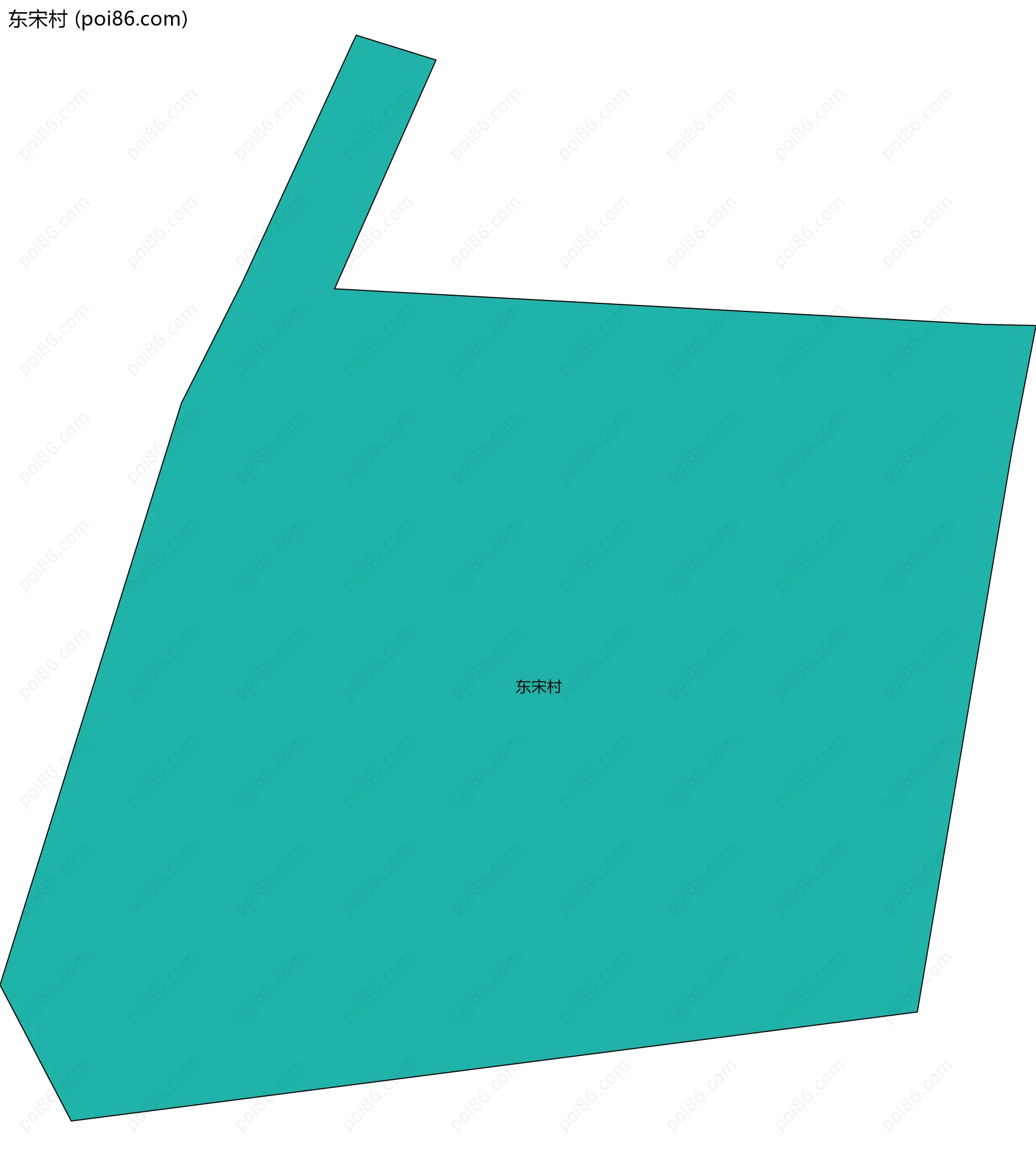 东宋村边界地图