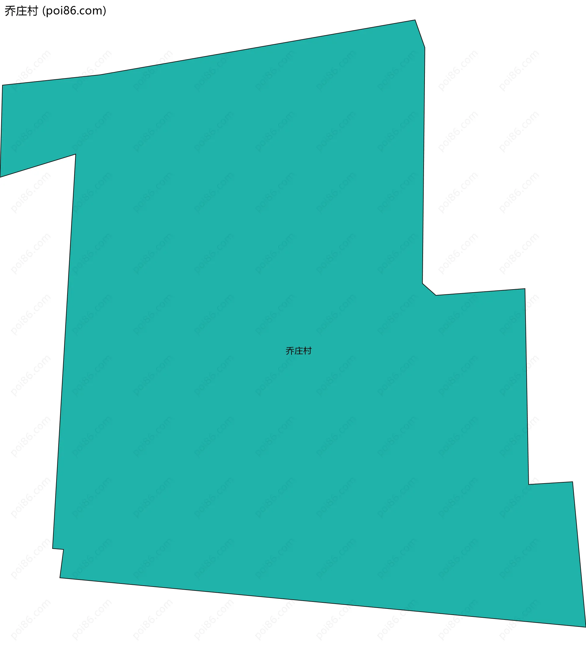 乔庄村边界地图