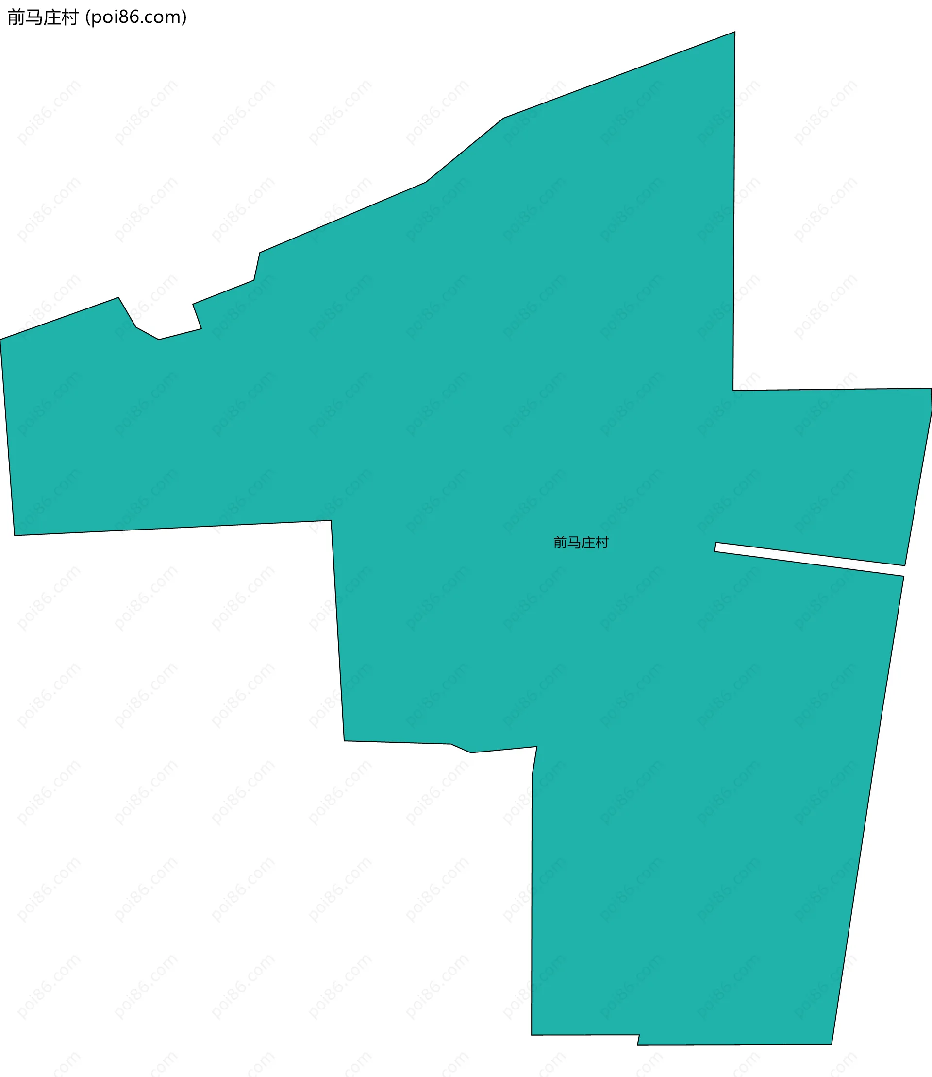 前马庄村边界地图