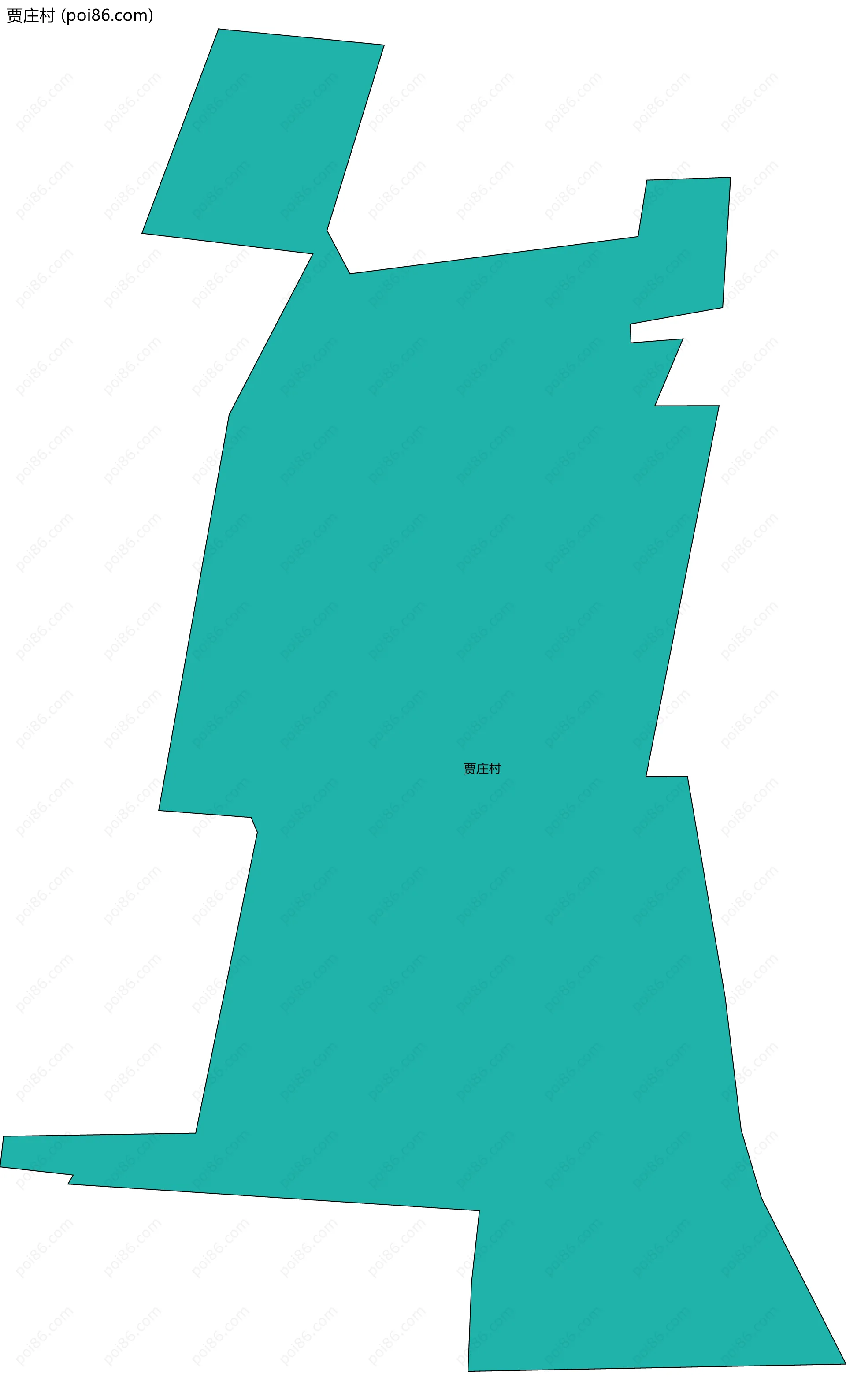 贾庄村边界地图