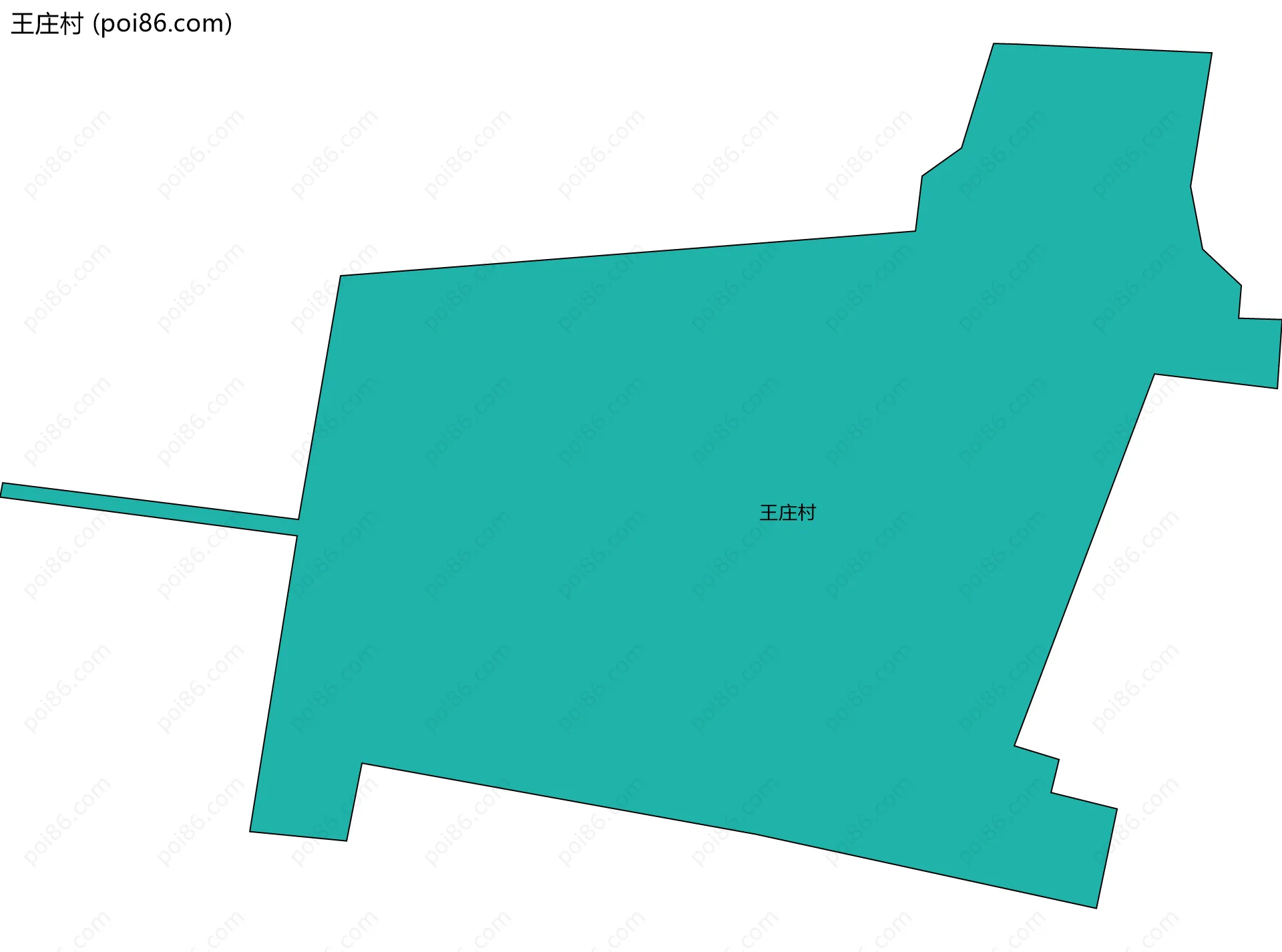 王庄村边界地图