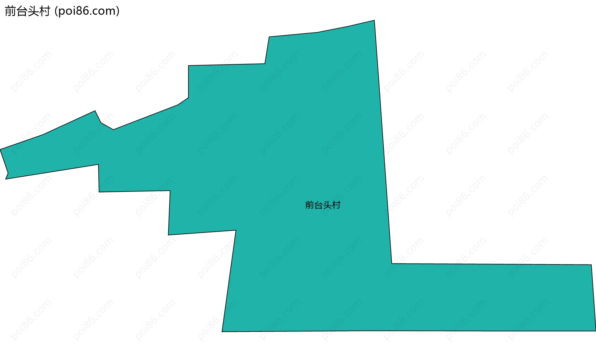 前台头村边界地图