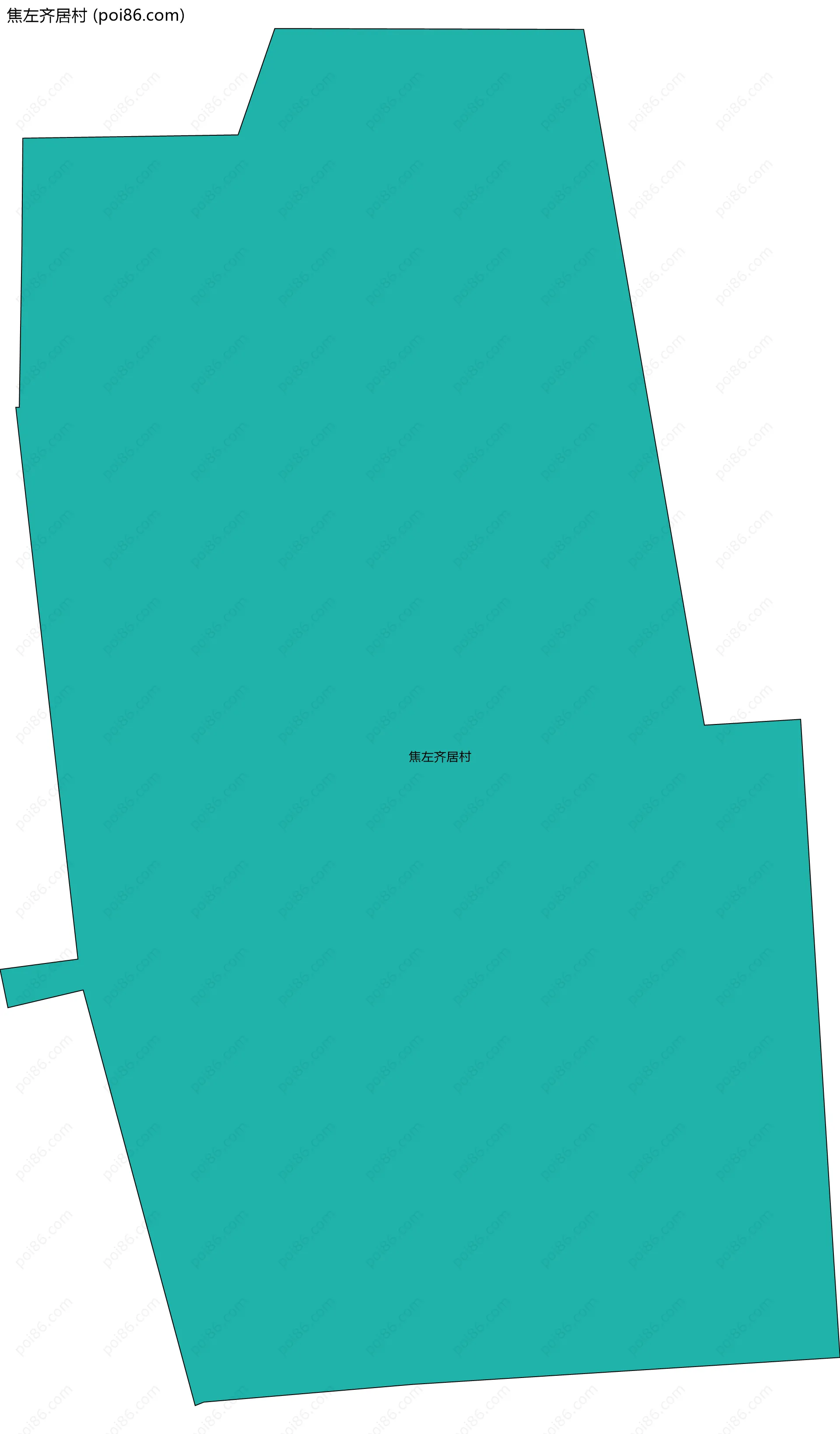 焦左齐居村边界地图