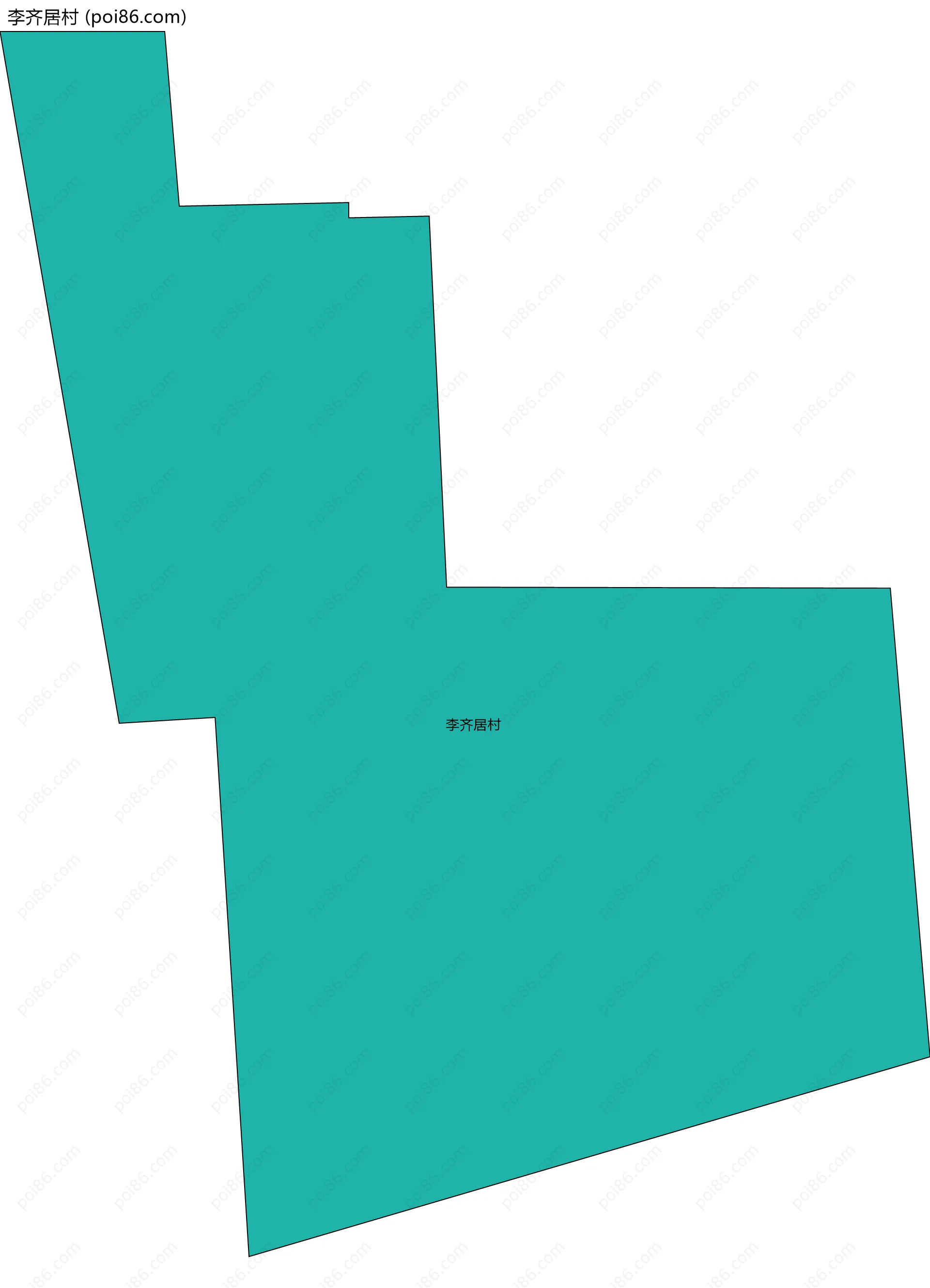 李齐居村边界地图