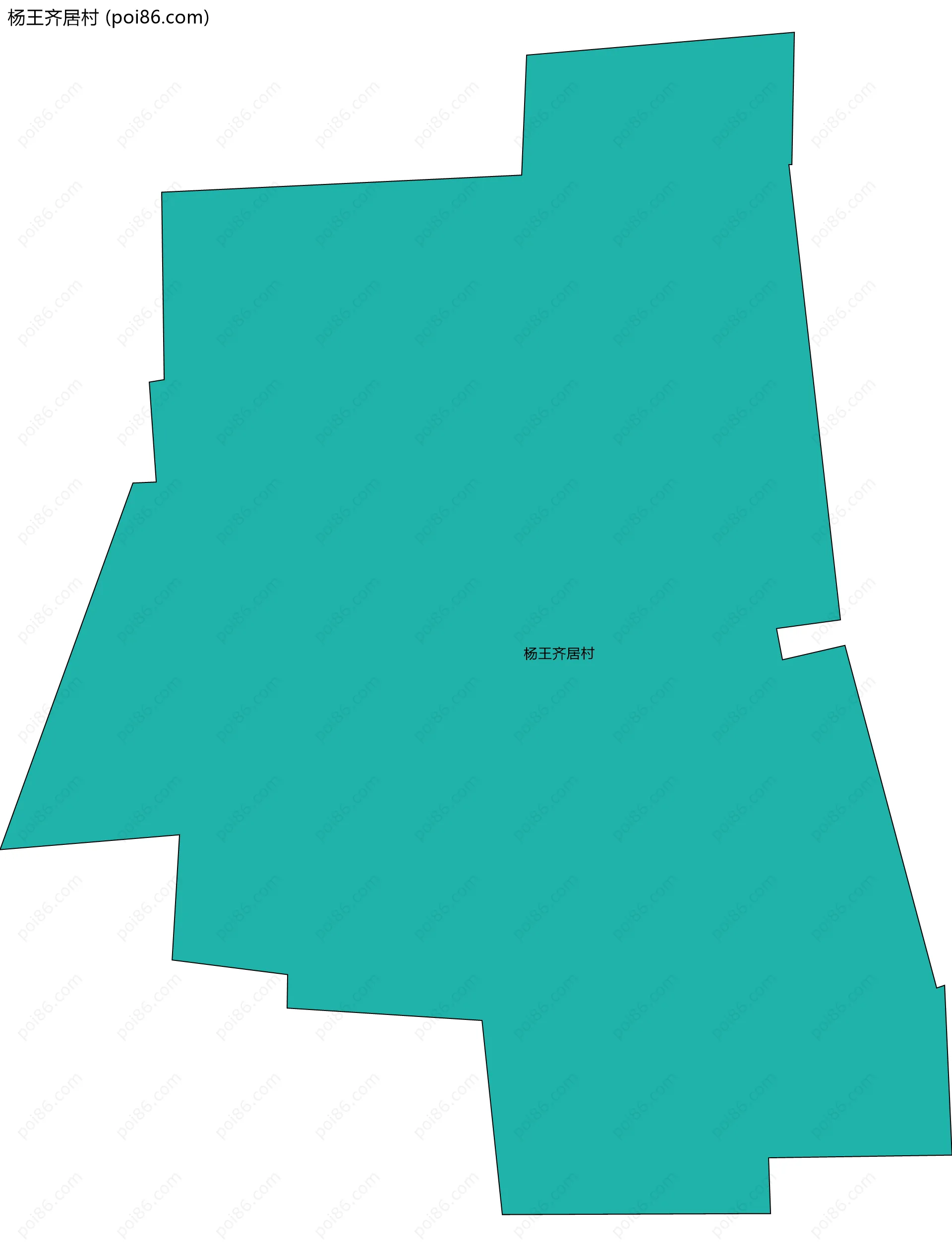 杨王齐居村边界地图