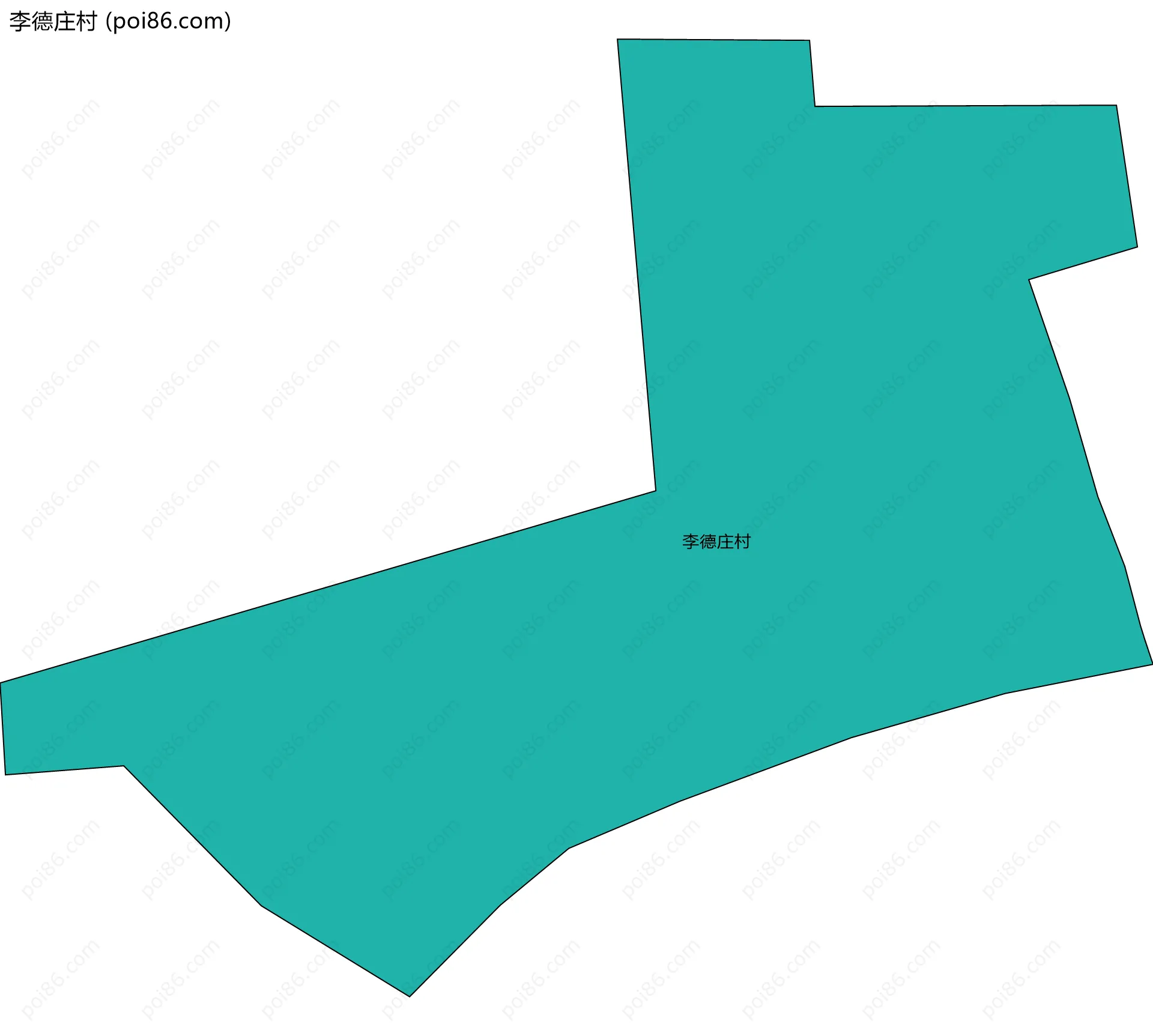 李德庄村边界地图