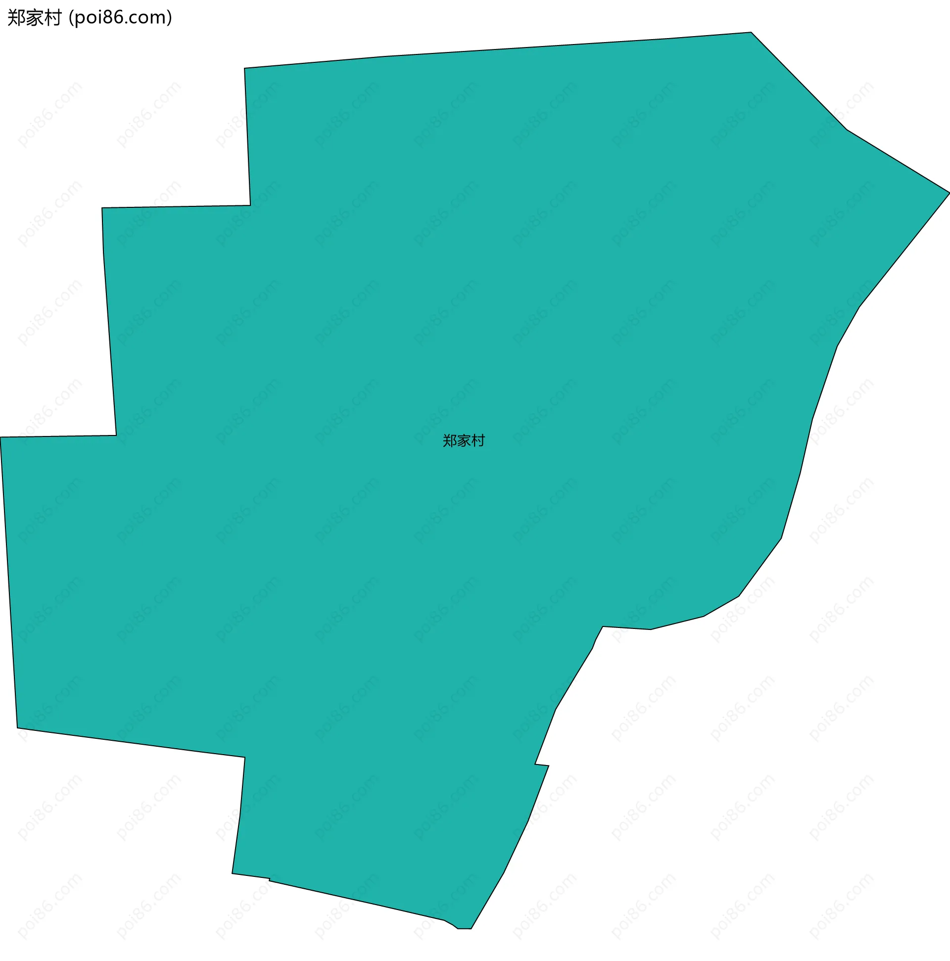 郑家村边界地图