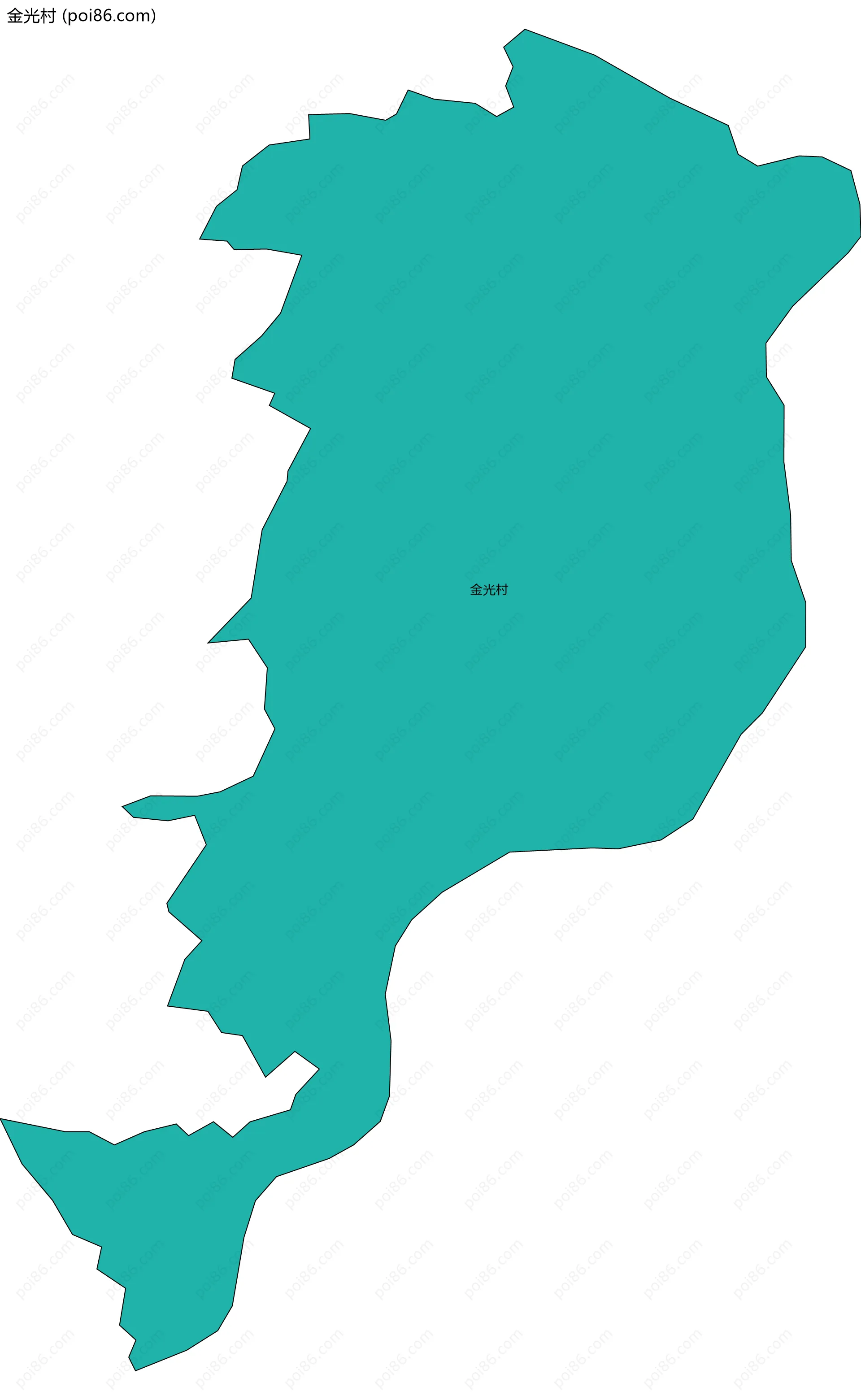 金光村边界地图