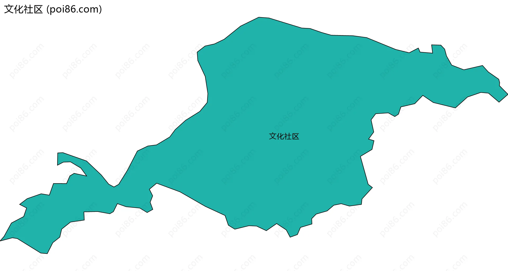 文化社区边界地图