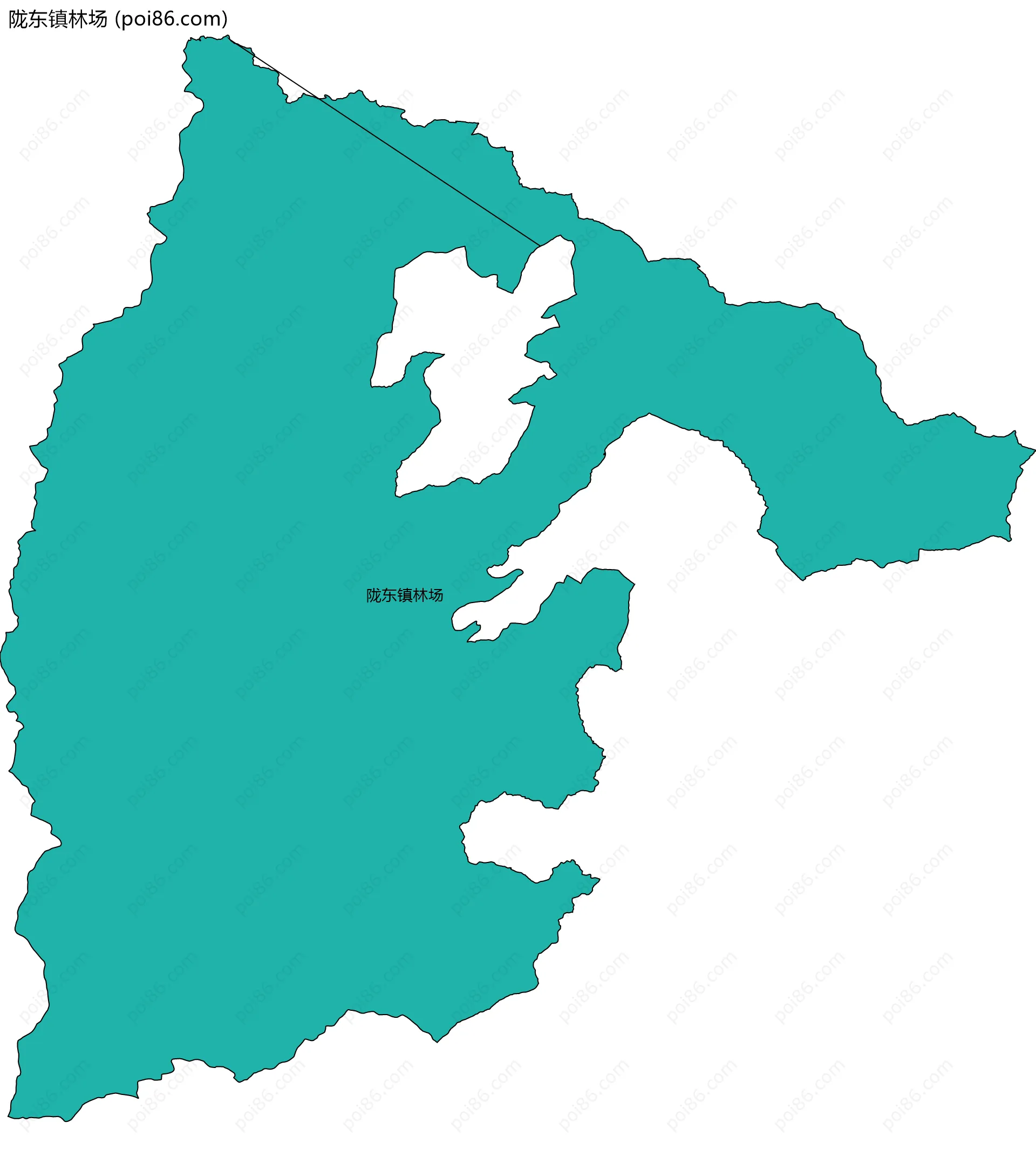 陇东镇林场边界地图