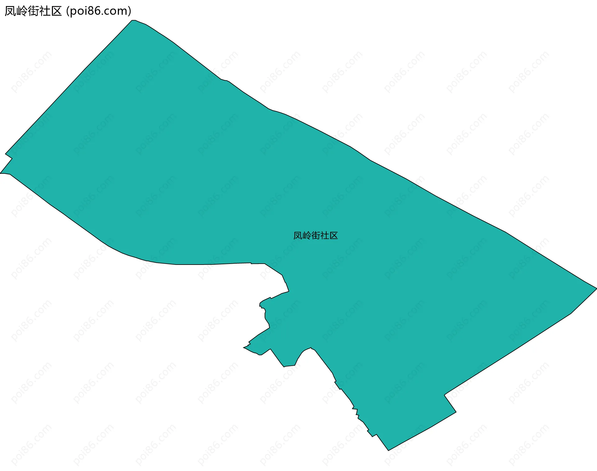 凤岭街社区边界地图