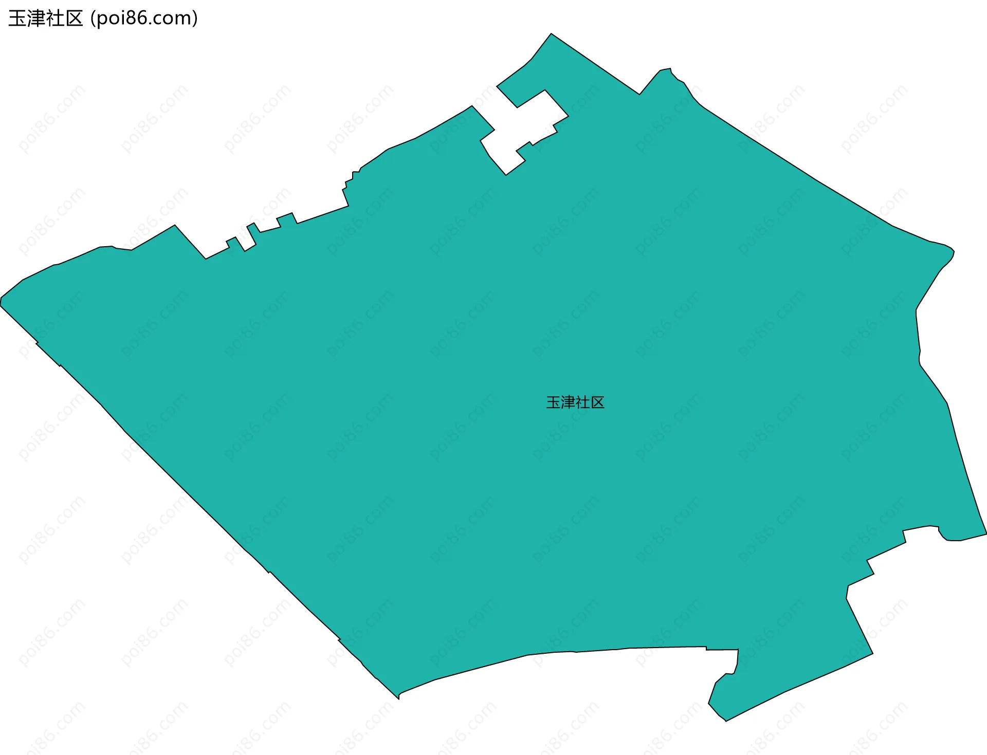 玉津社区边界地图