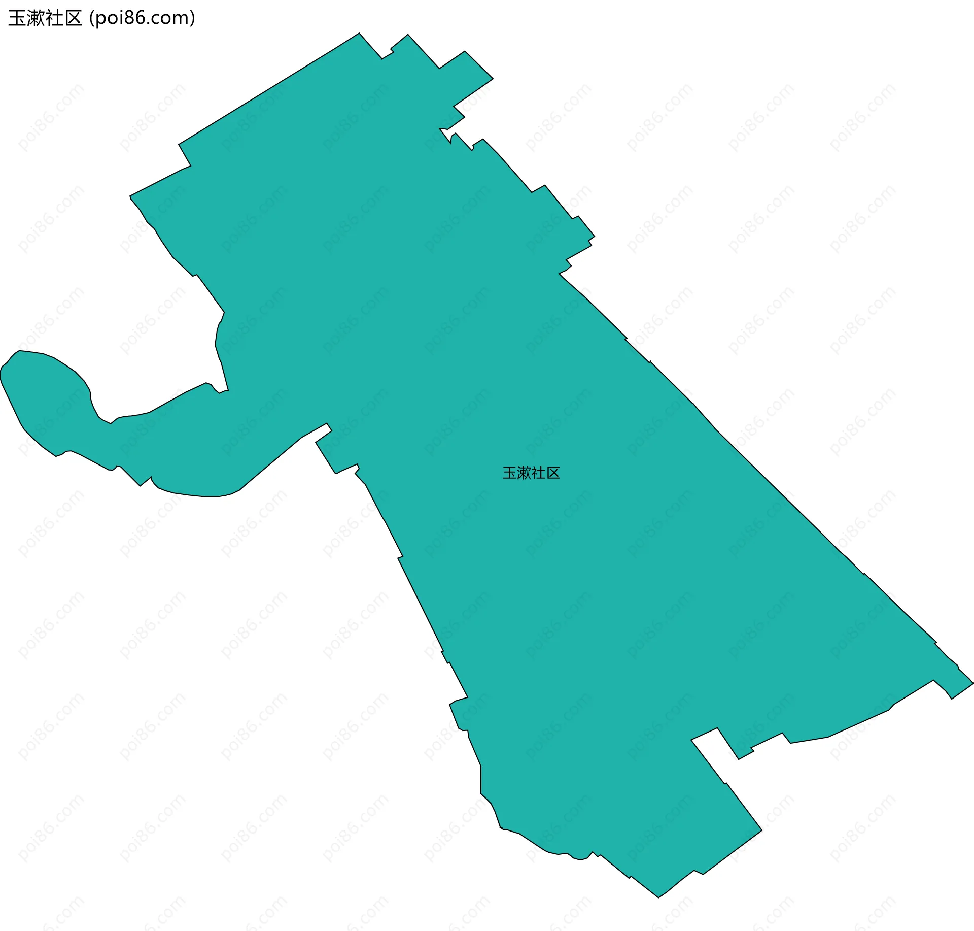 玉漱社区边界地图