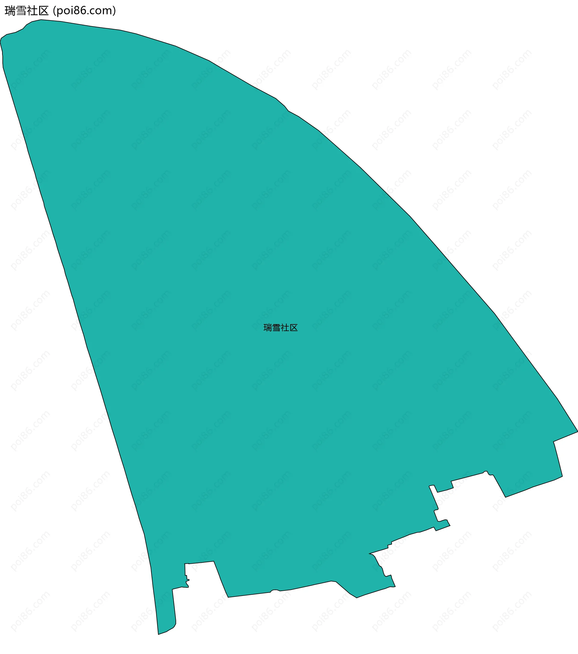 瑞雪社区边界地图