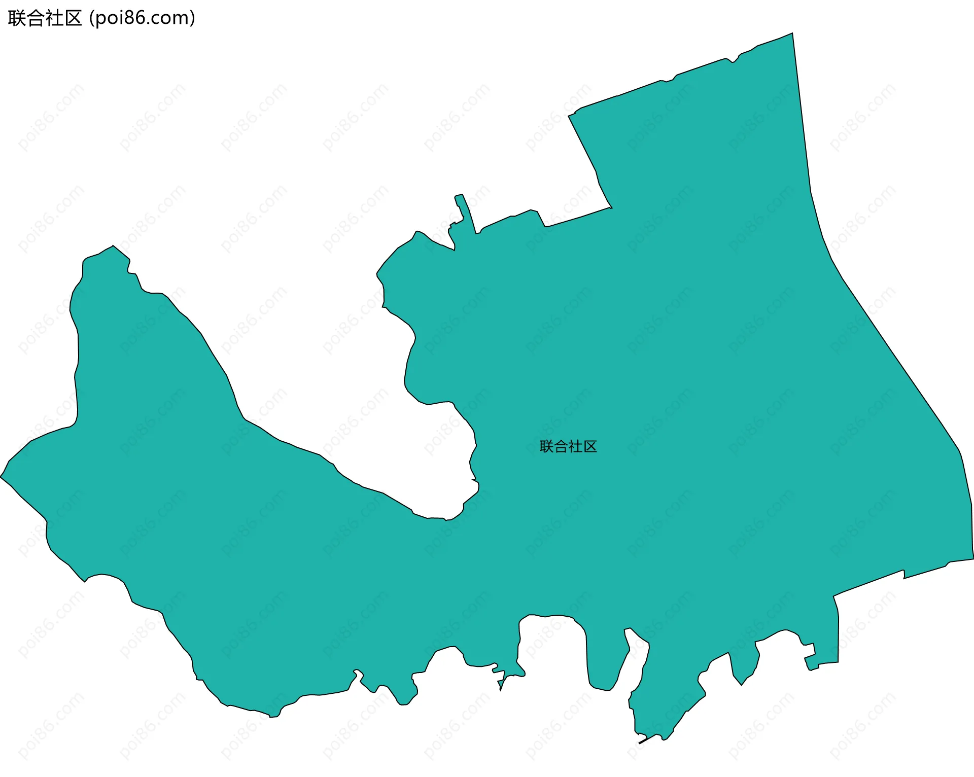联合社区边界地图