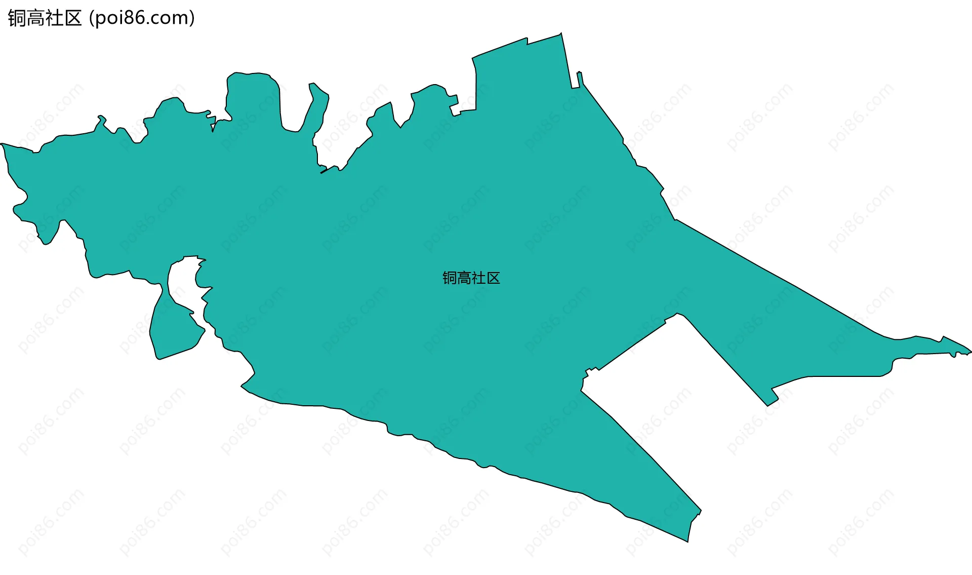 铜高社区边界地图