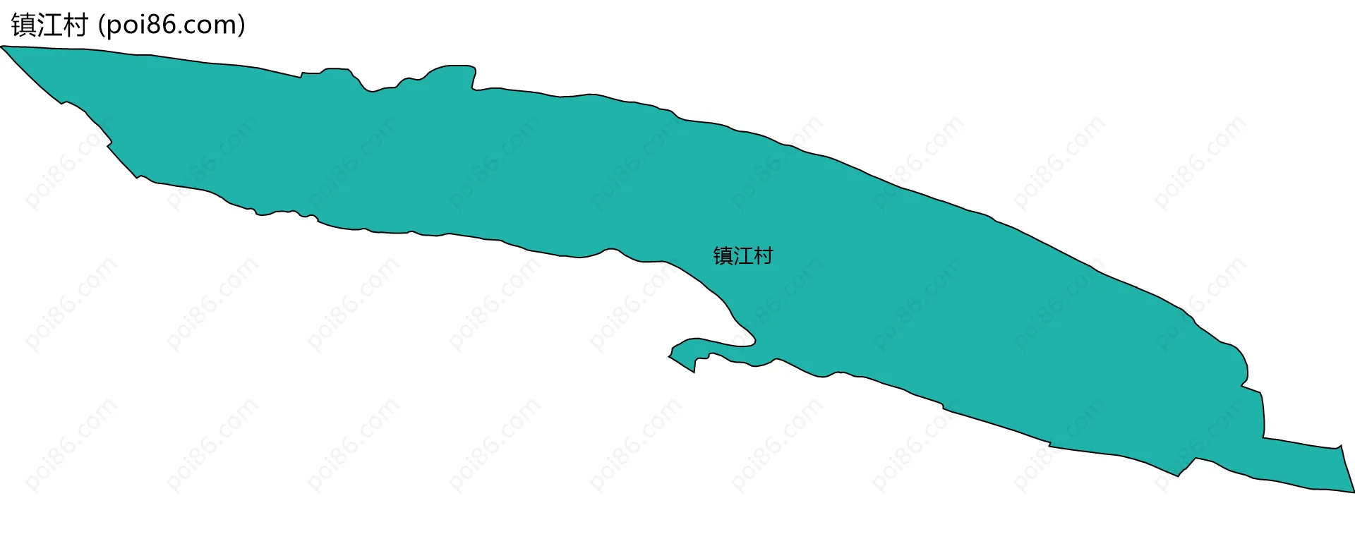 镇江村边界地图