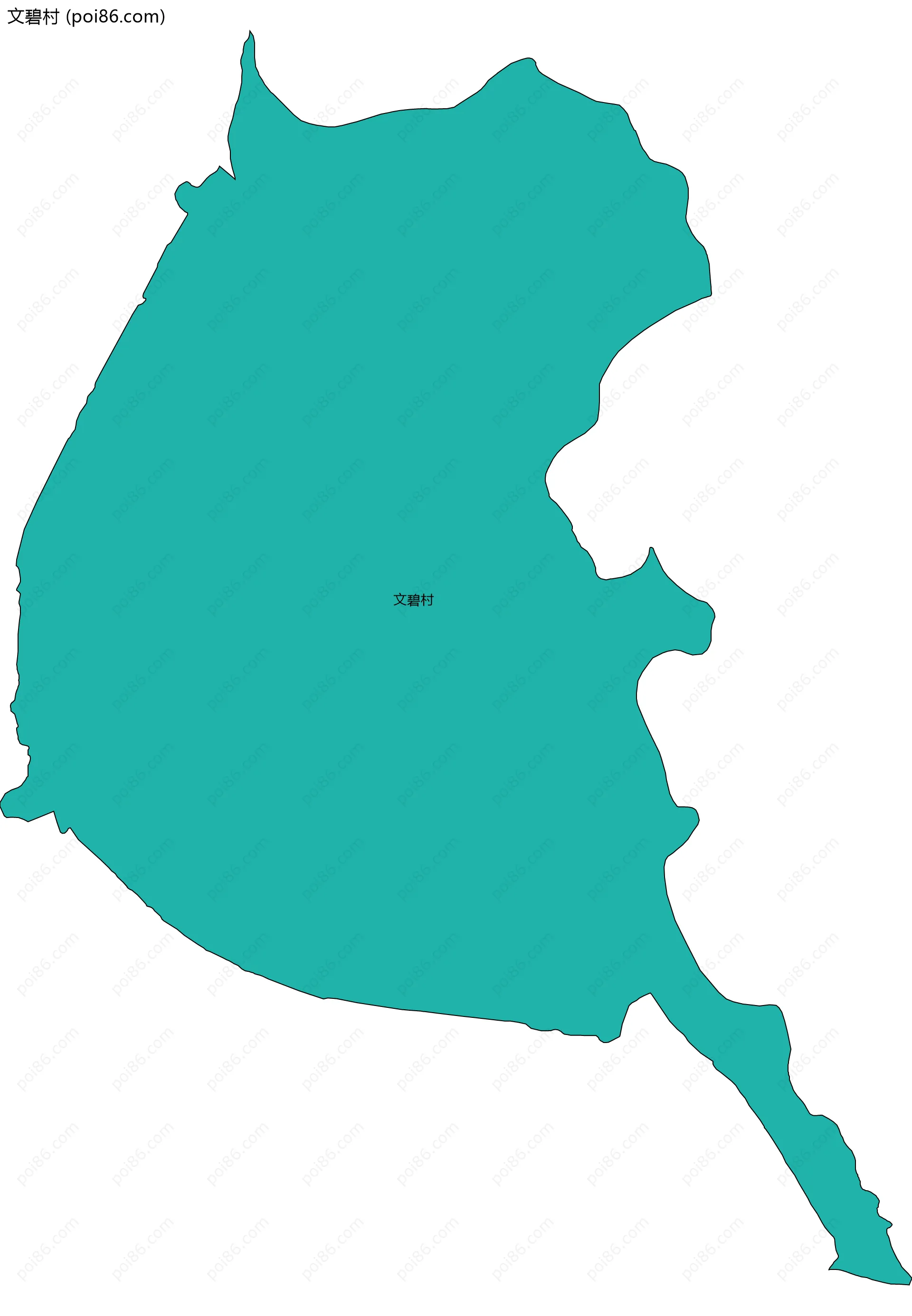 文碧村边界地图