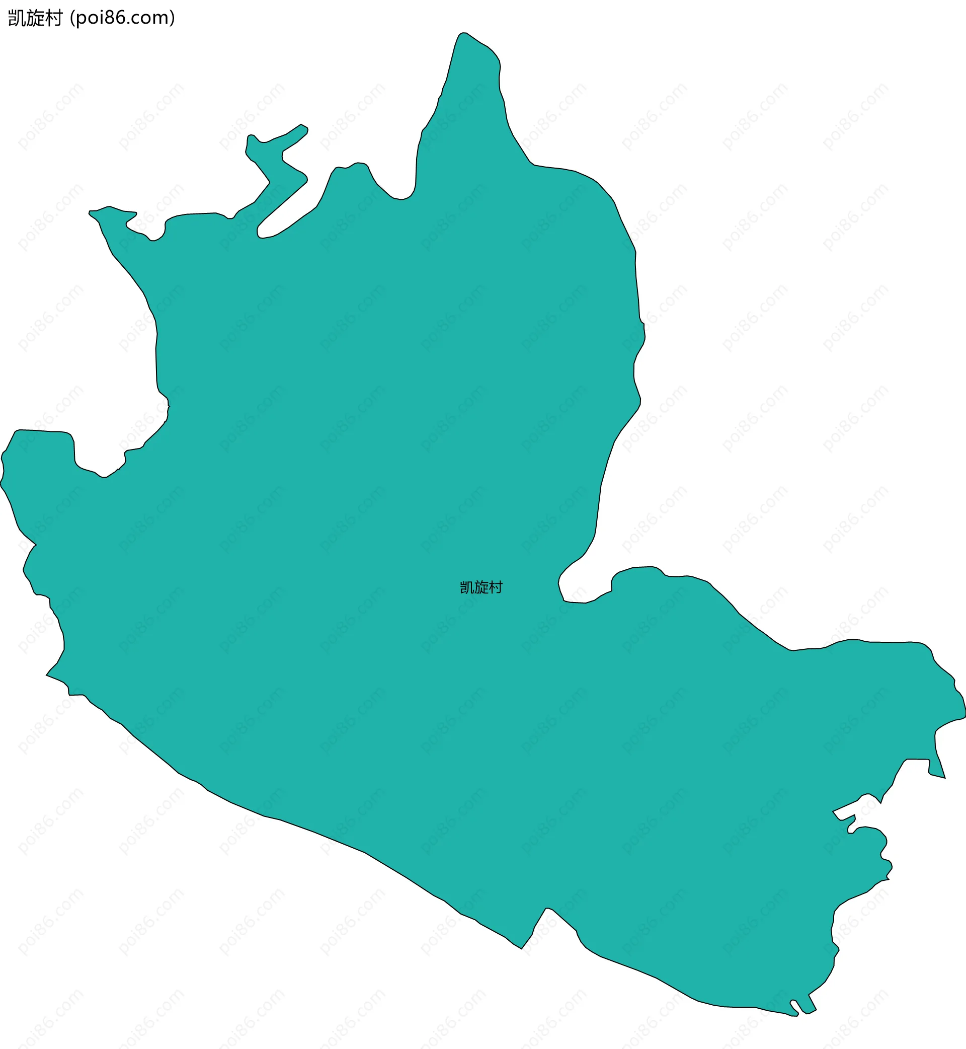 凯旋村边界地图