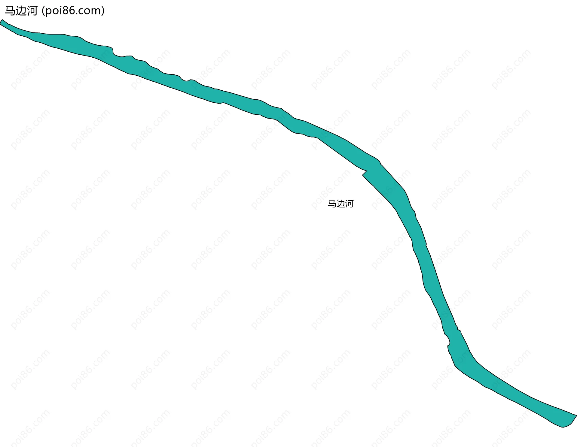 马边河边界地图