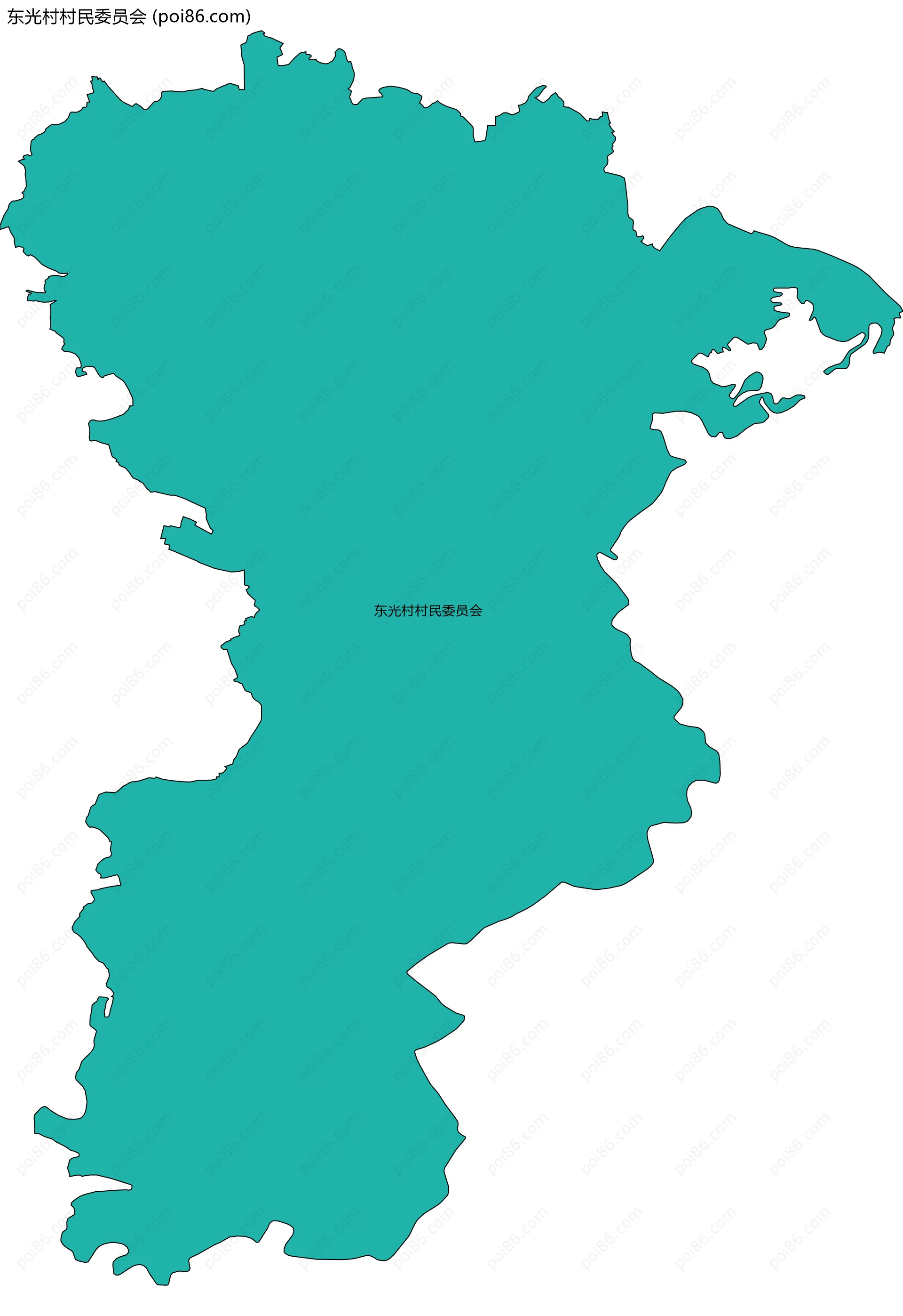 东光村村民委员会边界地图