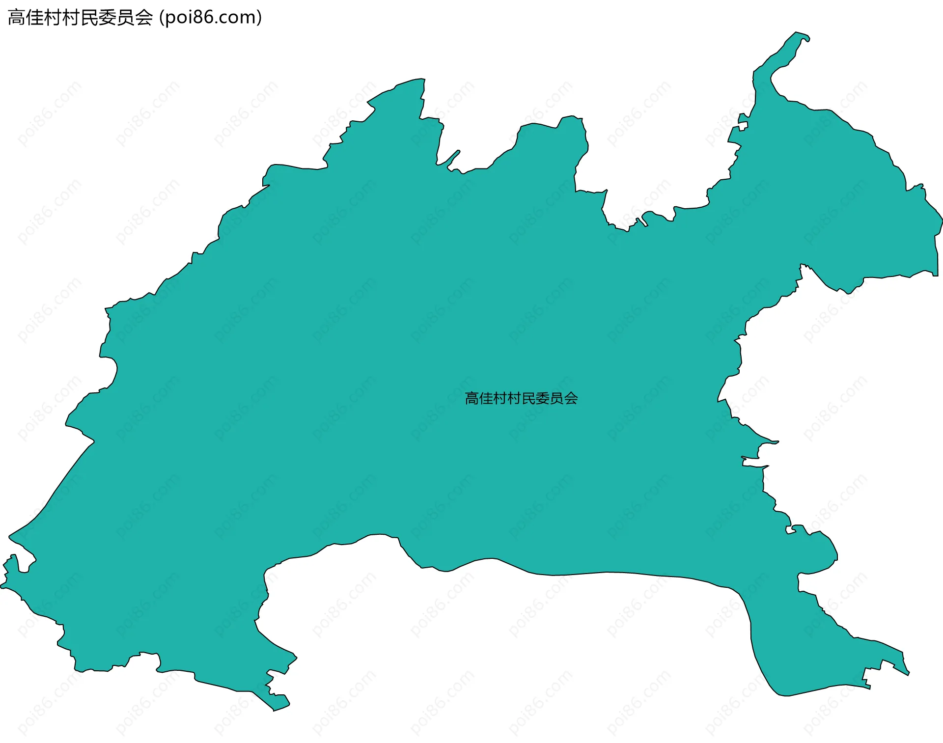 高佳村村民委员会边界地图