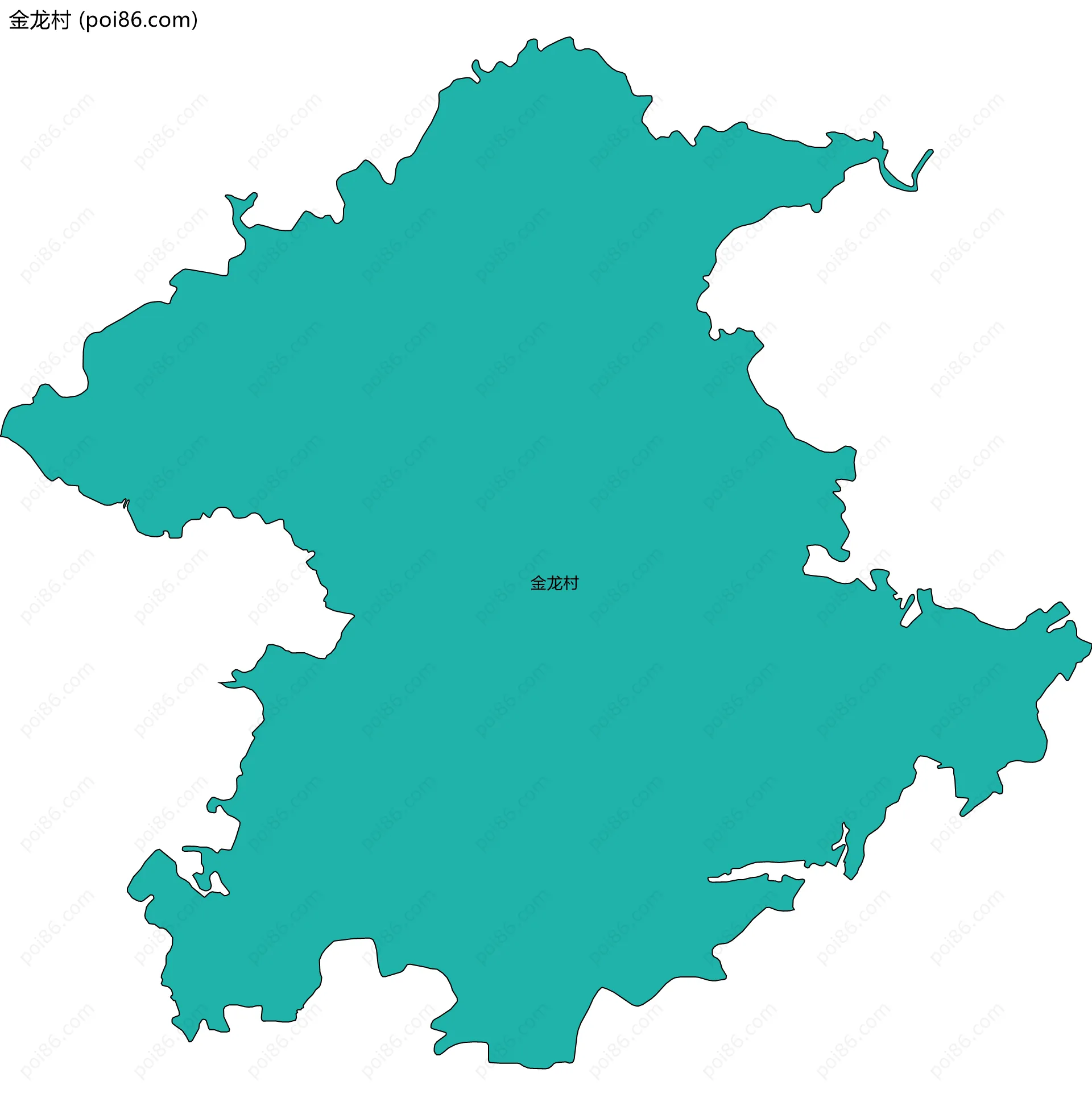 金龙村边界地图