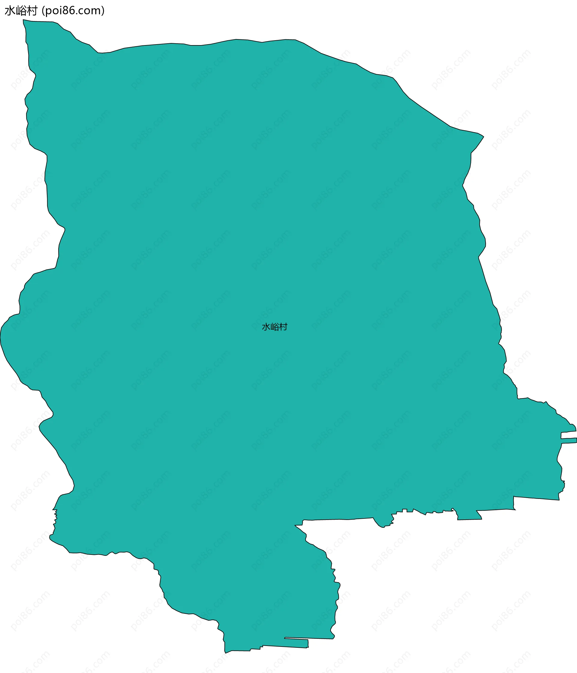 水峪村边界地图