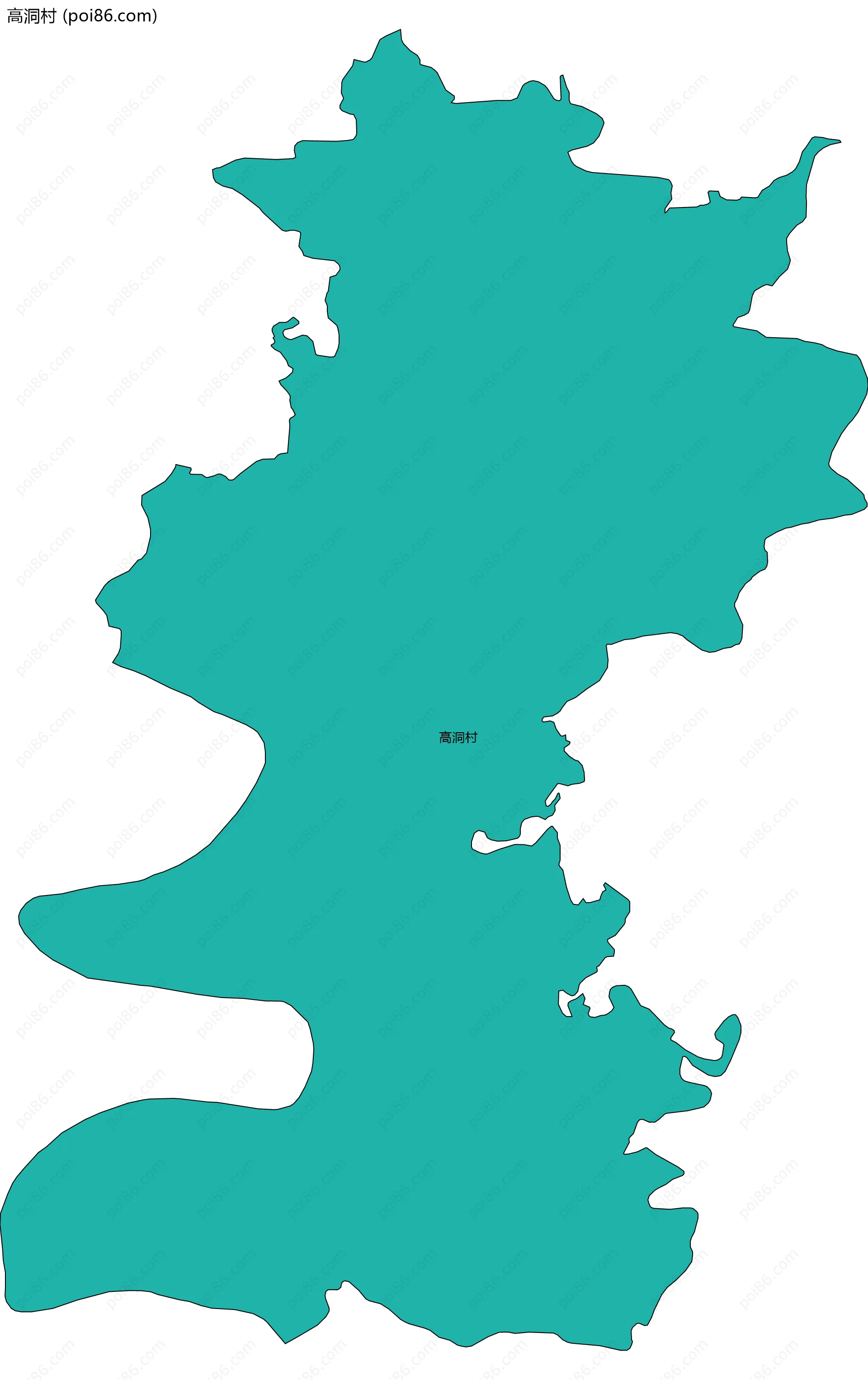 高洞村边界地图