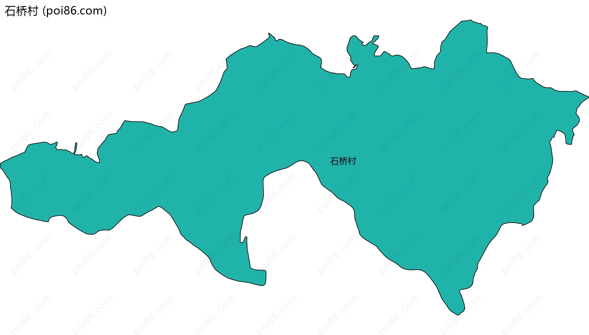 石桥村边界地图