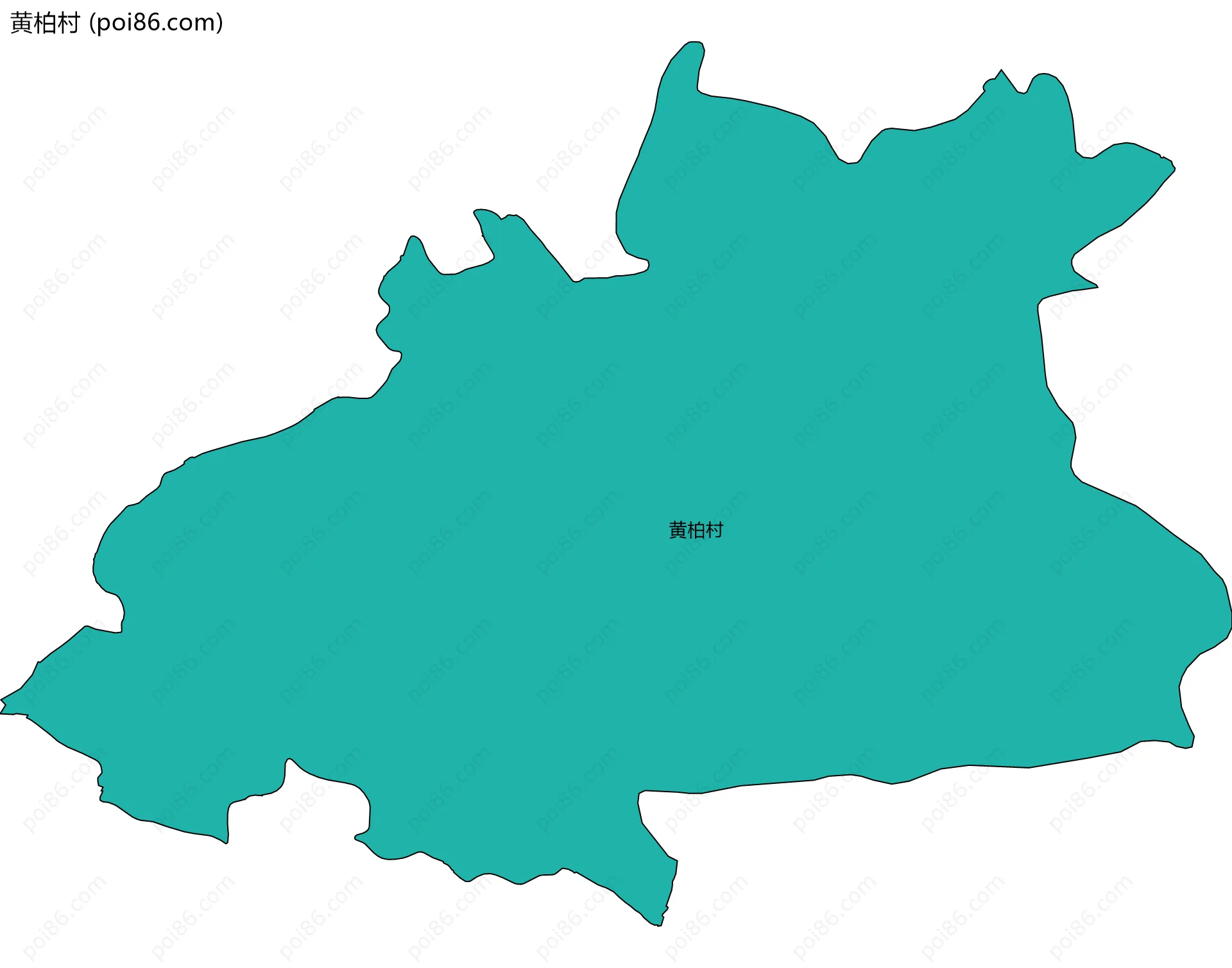 黄柏村边界地图