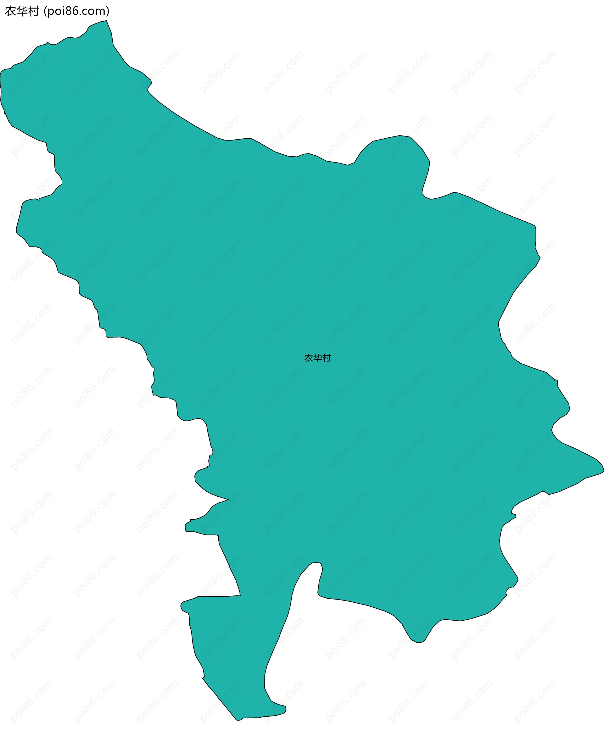 农华村边界地图