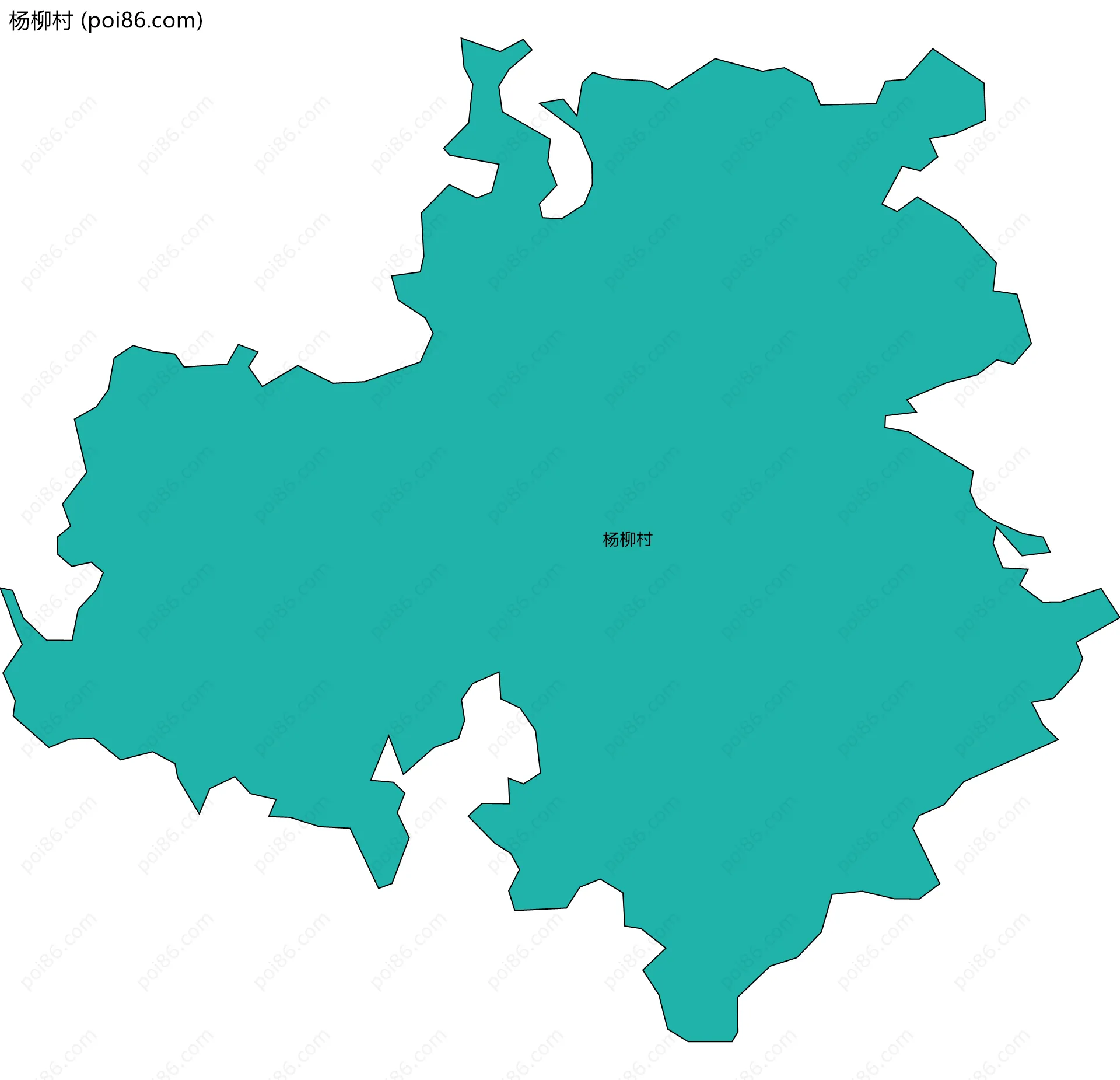 杨柳村边界地图