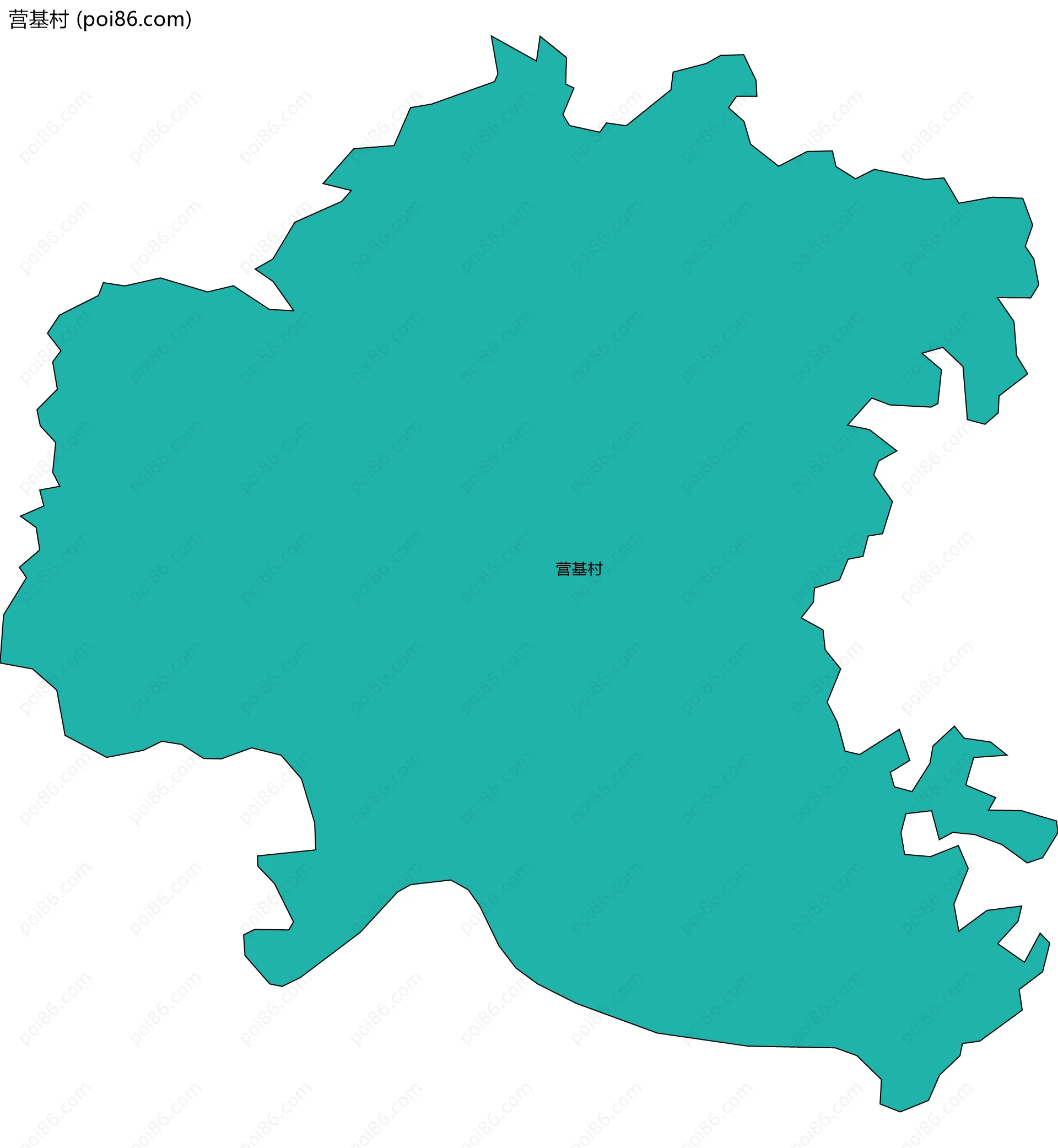 营基村边界地图