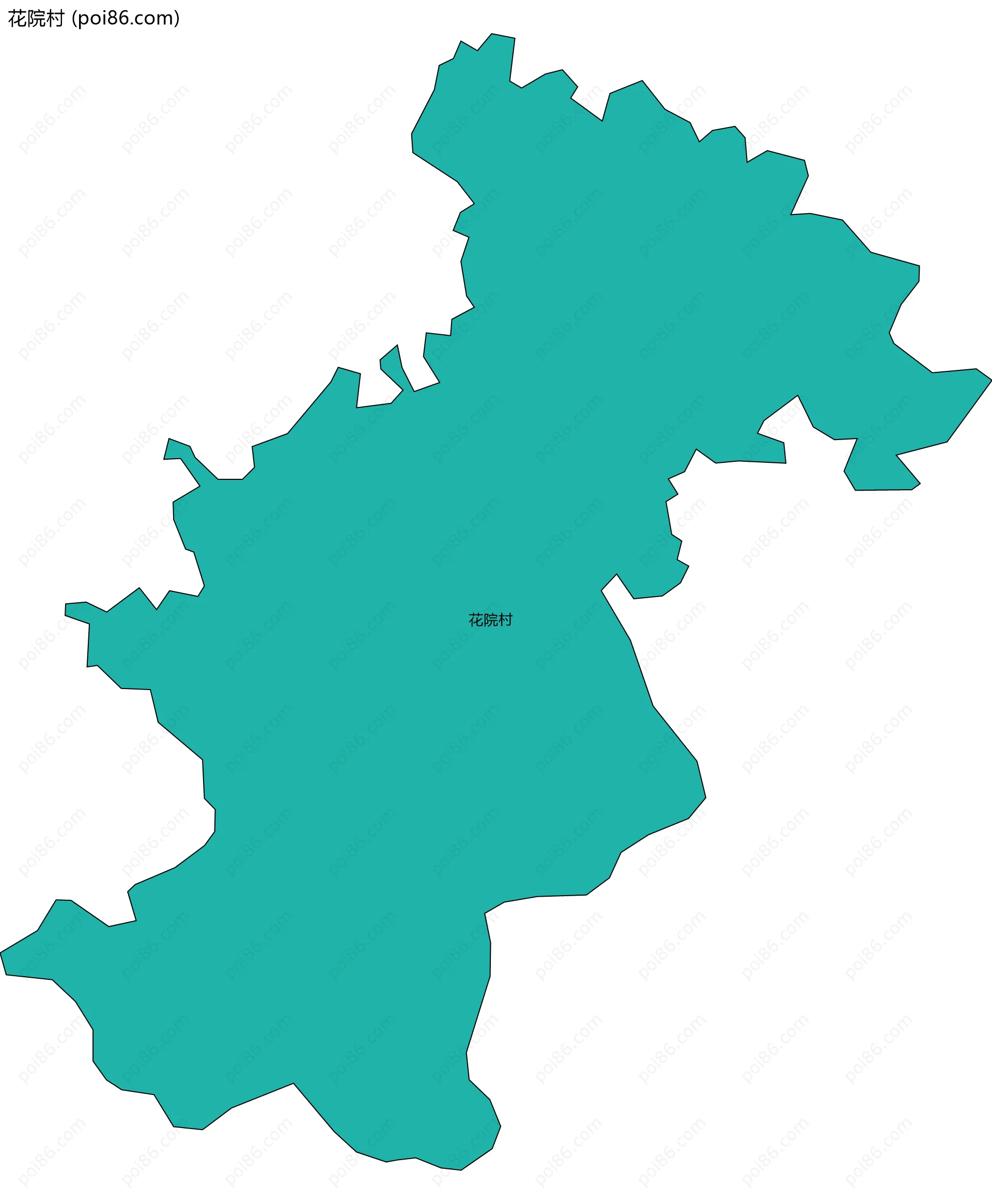 花院村边界地图