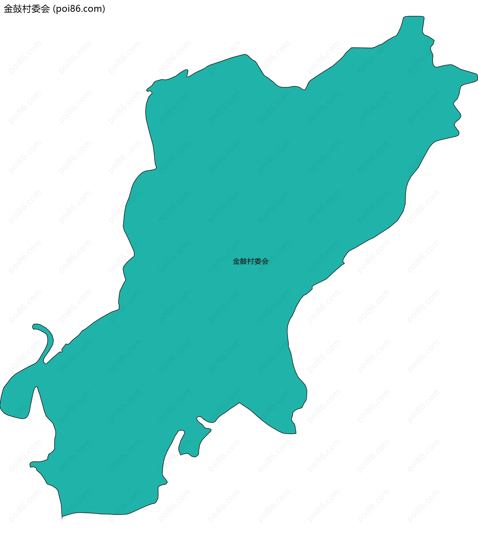 金鼓村委会边界地图