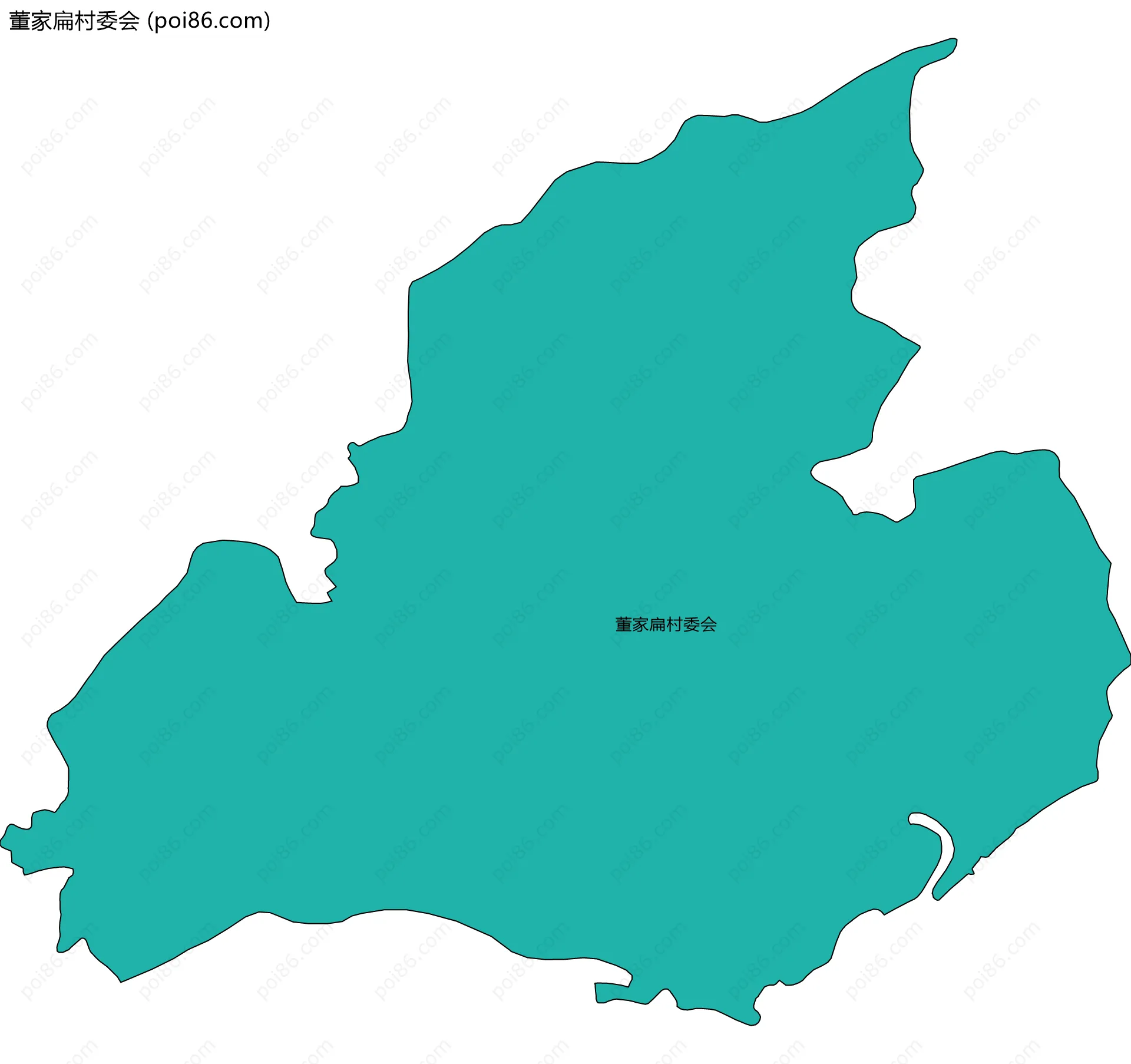 董家扁村委会边界地图