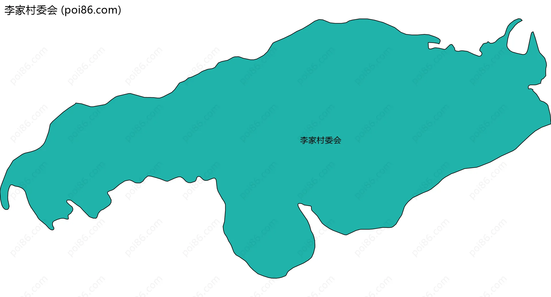 李家村委会边界地图