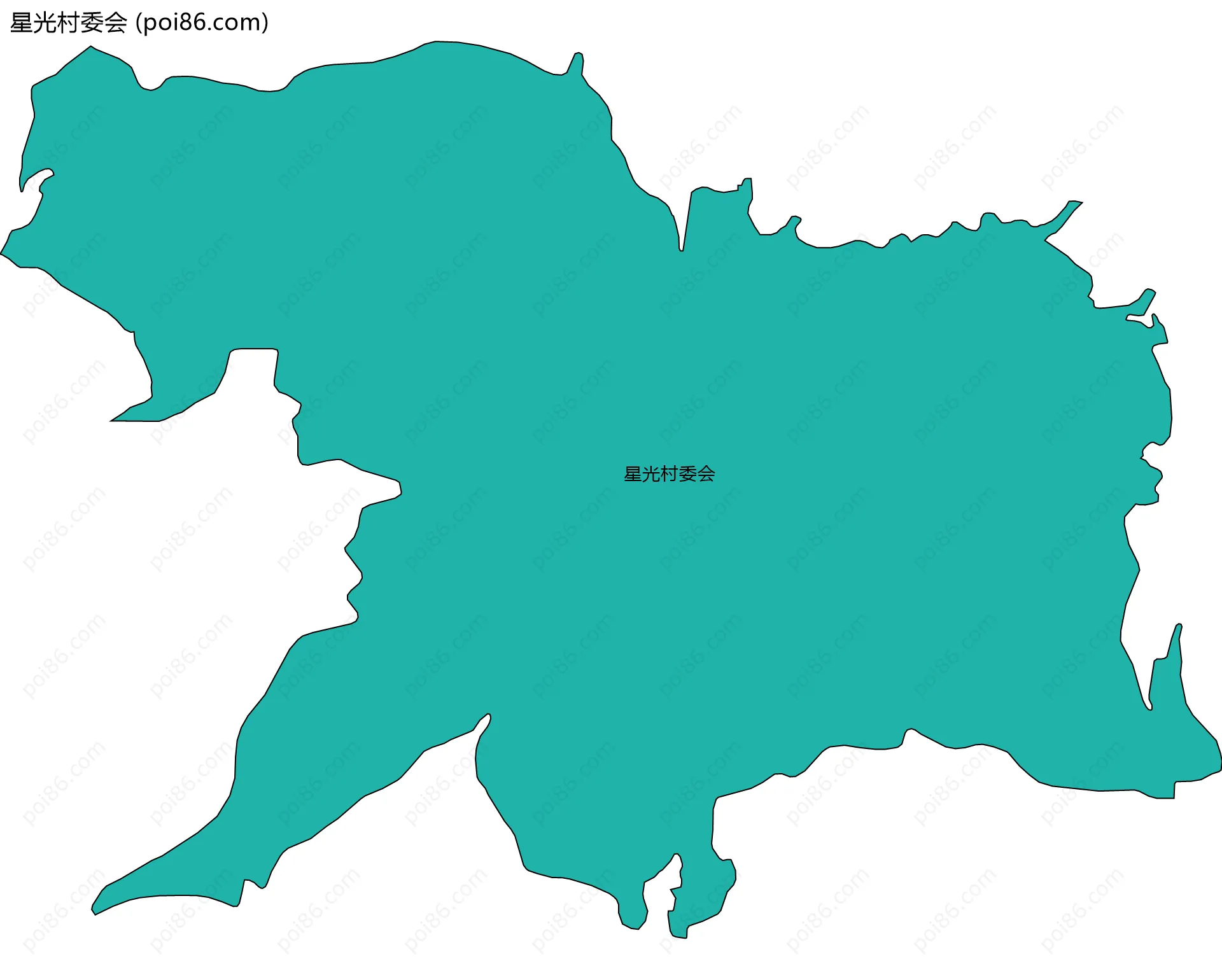 星光村委会边界地图
